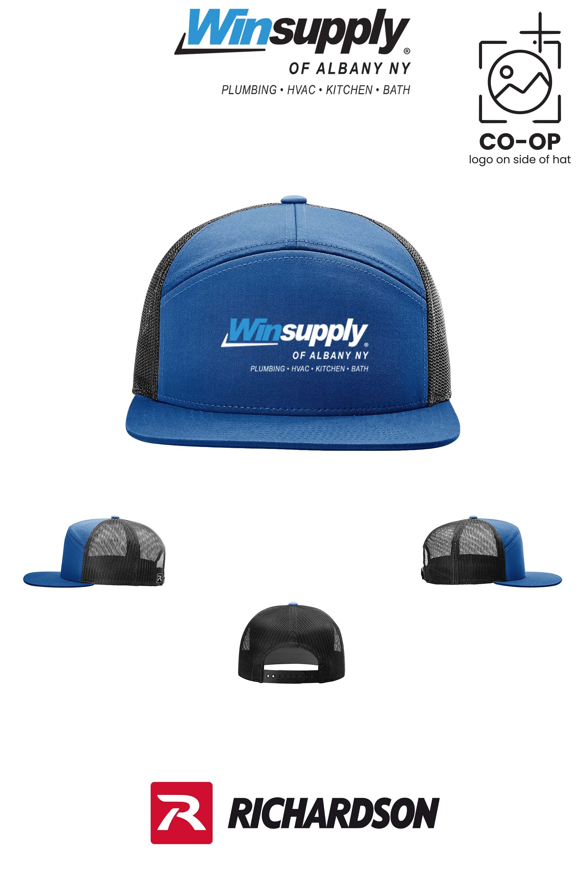 Richardson 168 Seven-Panel Trucker- Winsupply of Albany NY