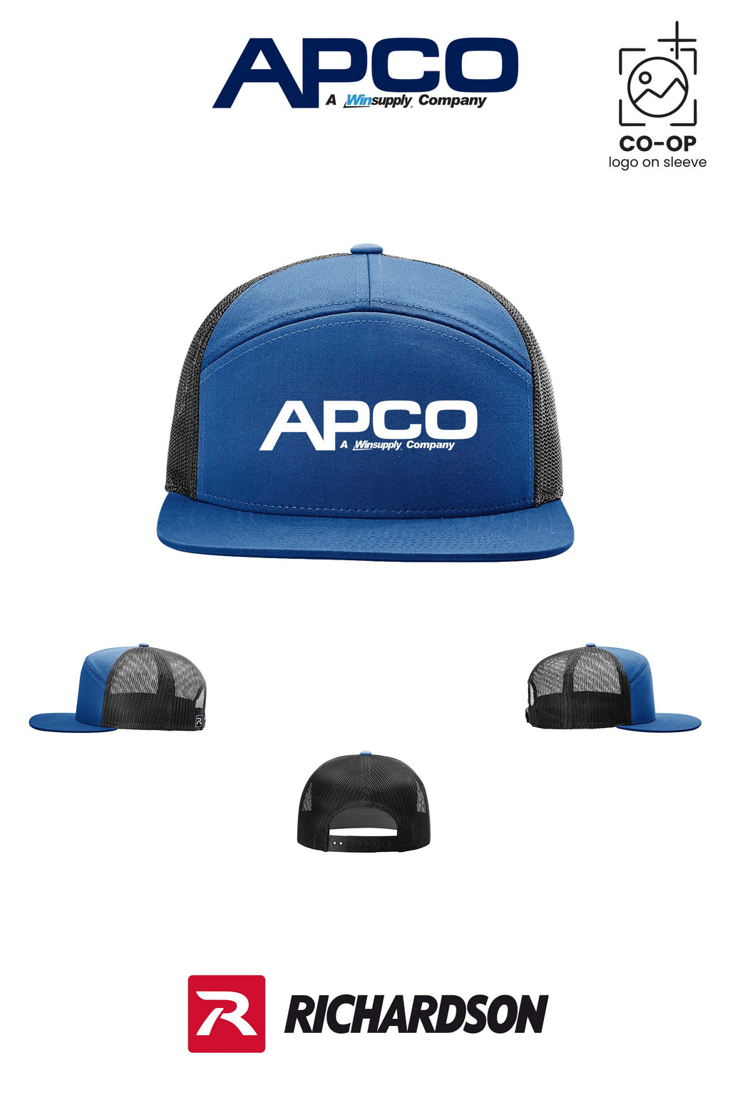 Richardson 168 Seven-Panel Trucker - APCO Supply - Indianapolis