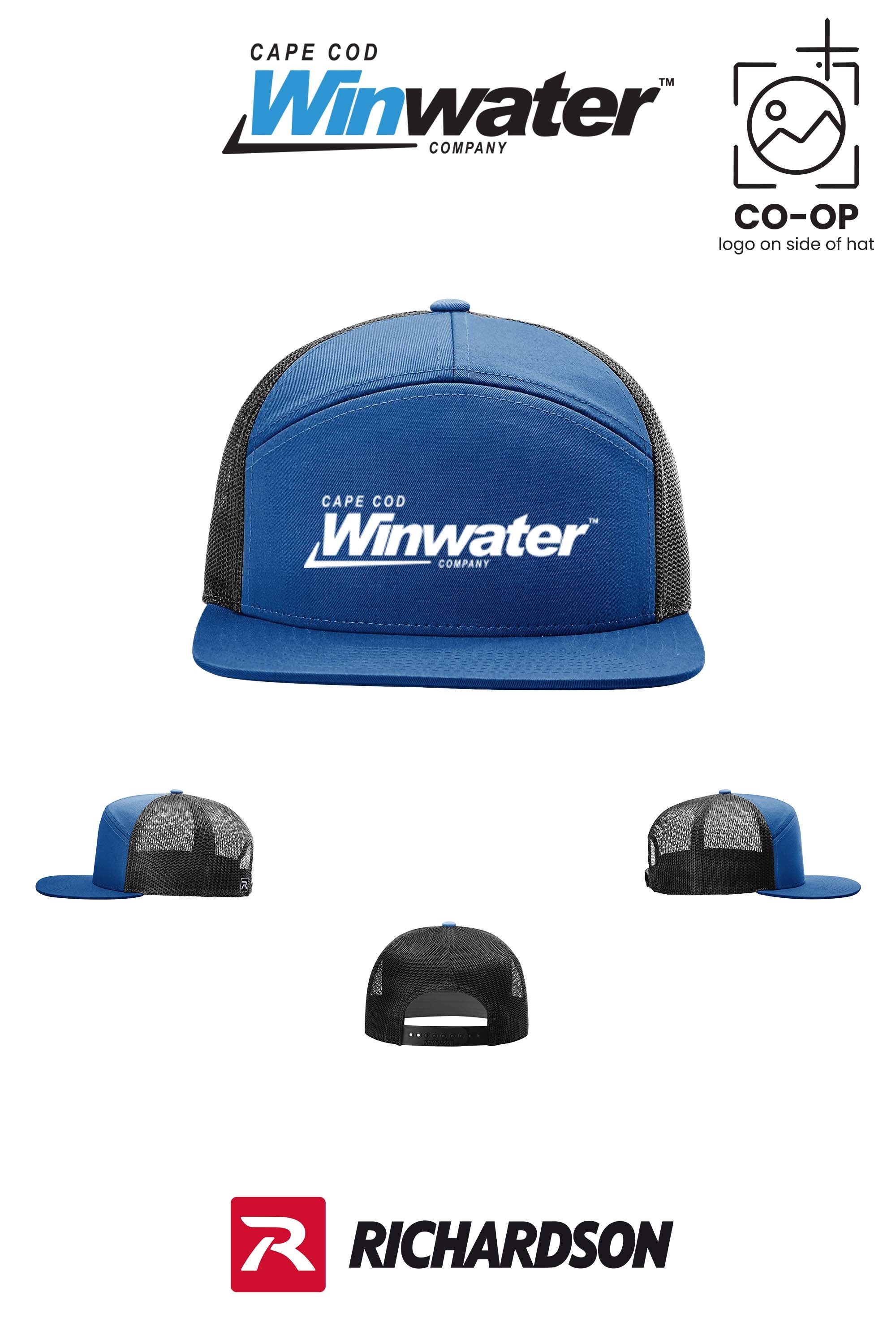 Richardson 168 Seven-Panel Trucker- Winwater Cape Cod