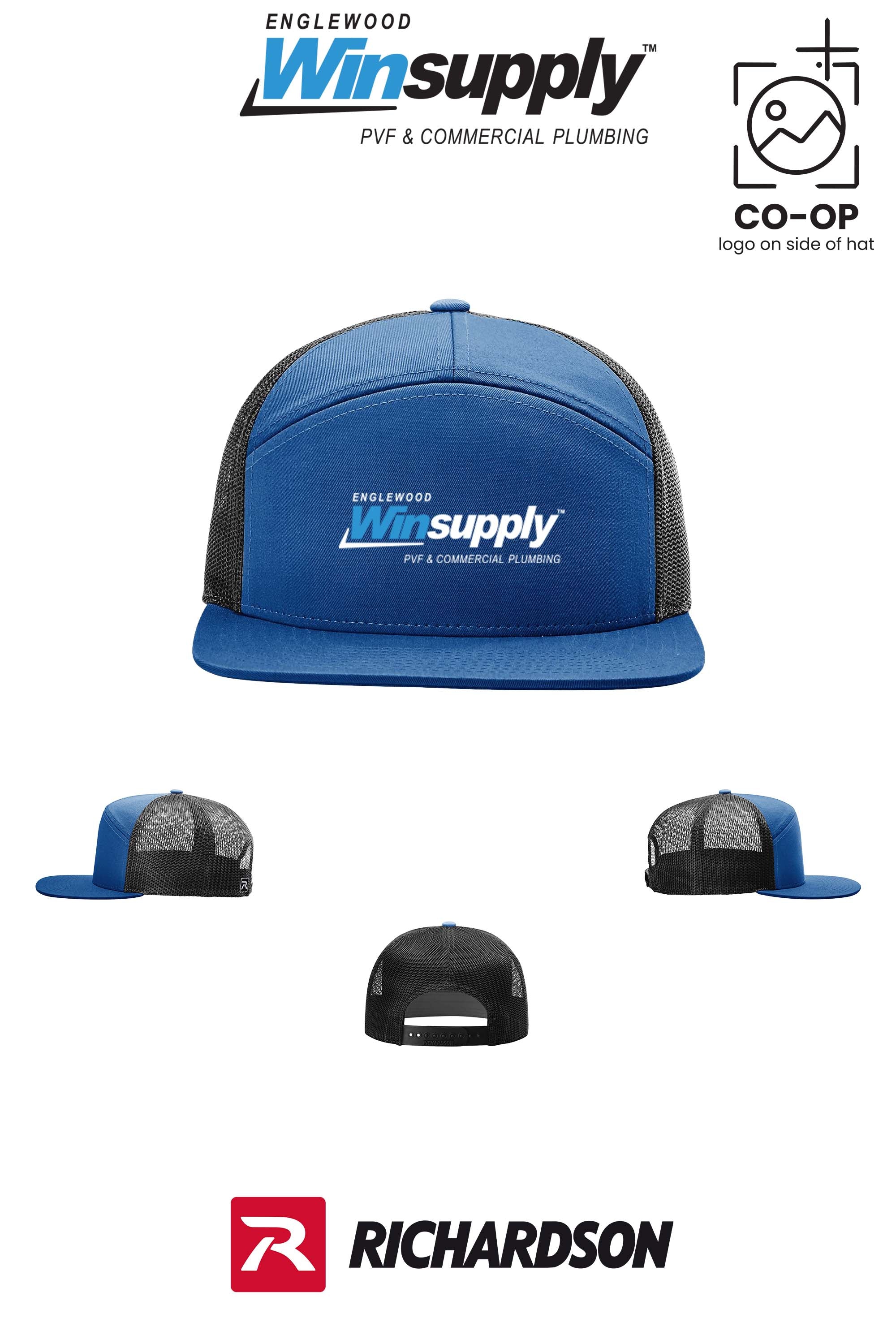 Richardson 168 Seven-Panel Trucker- Englewood Winsupply