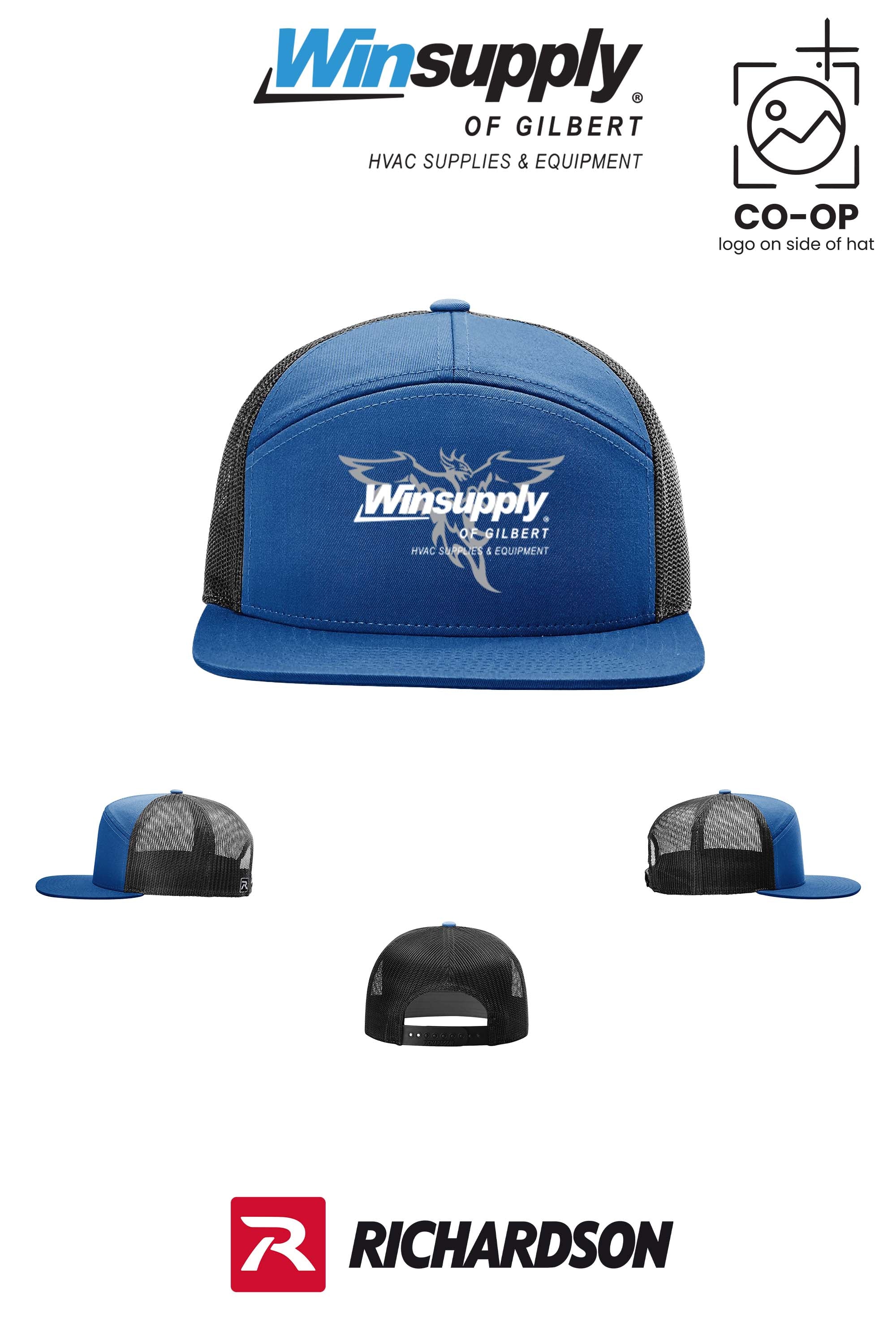 Richardson 168 Seven-Panel Trucker- Winsupply of Gilbert