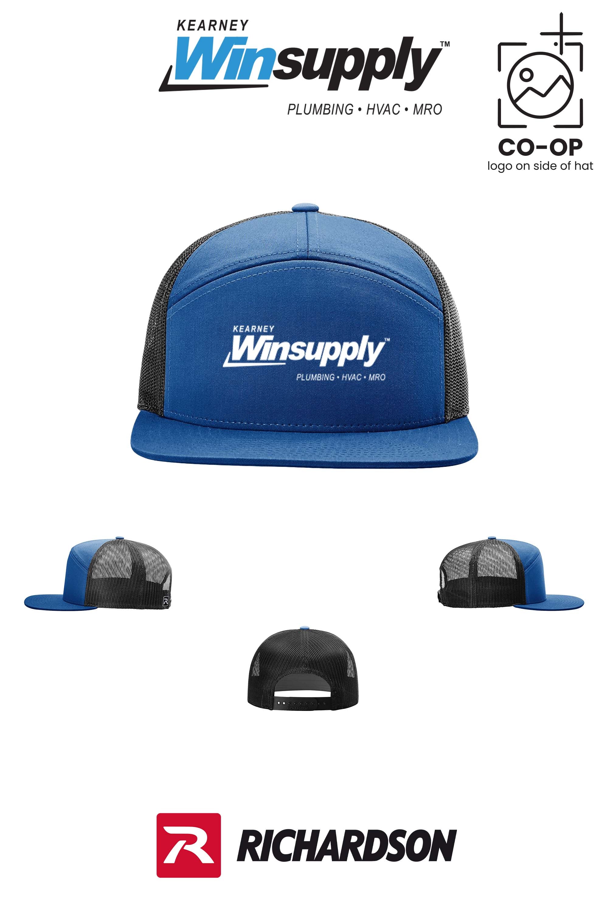 Richardson 168 Seven-Panel Trucker- Kearney Winsupply