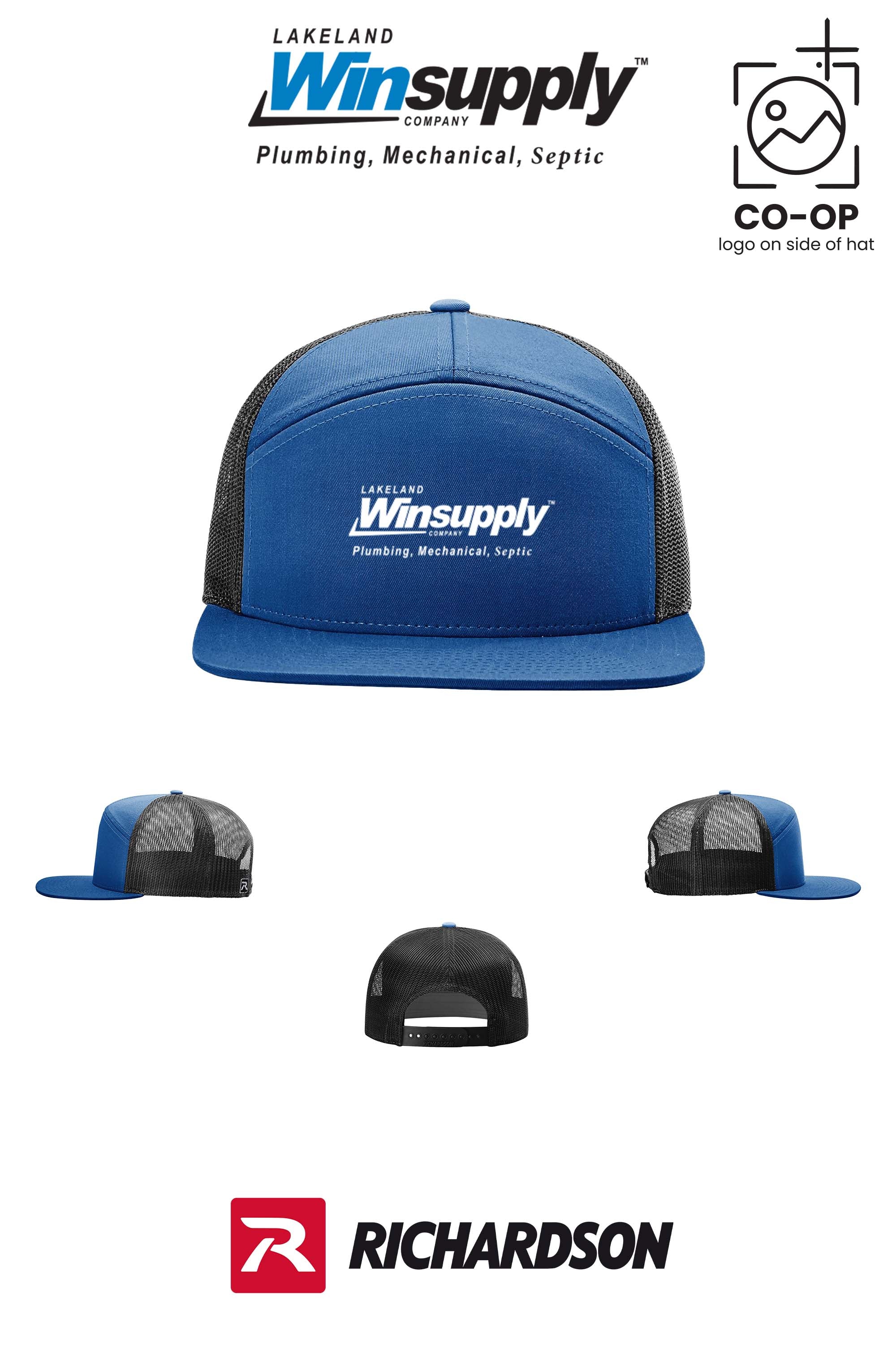 Richardson 168 Seven-Panel Trucker- Lakeland Winsupply