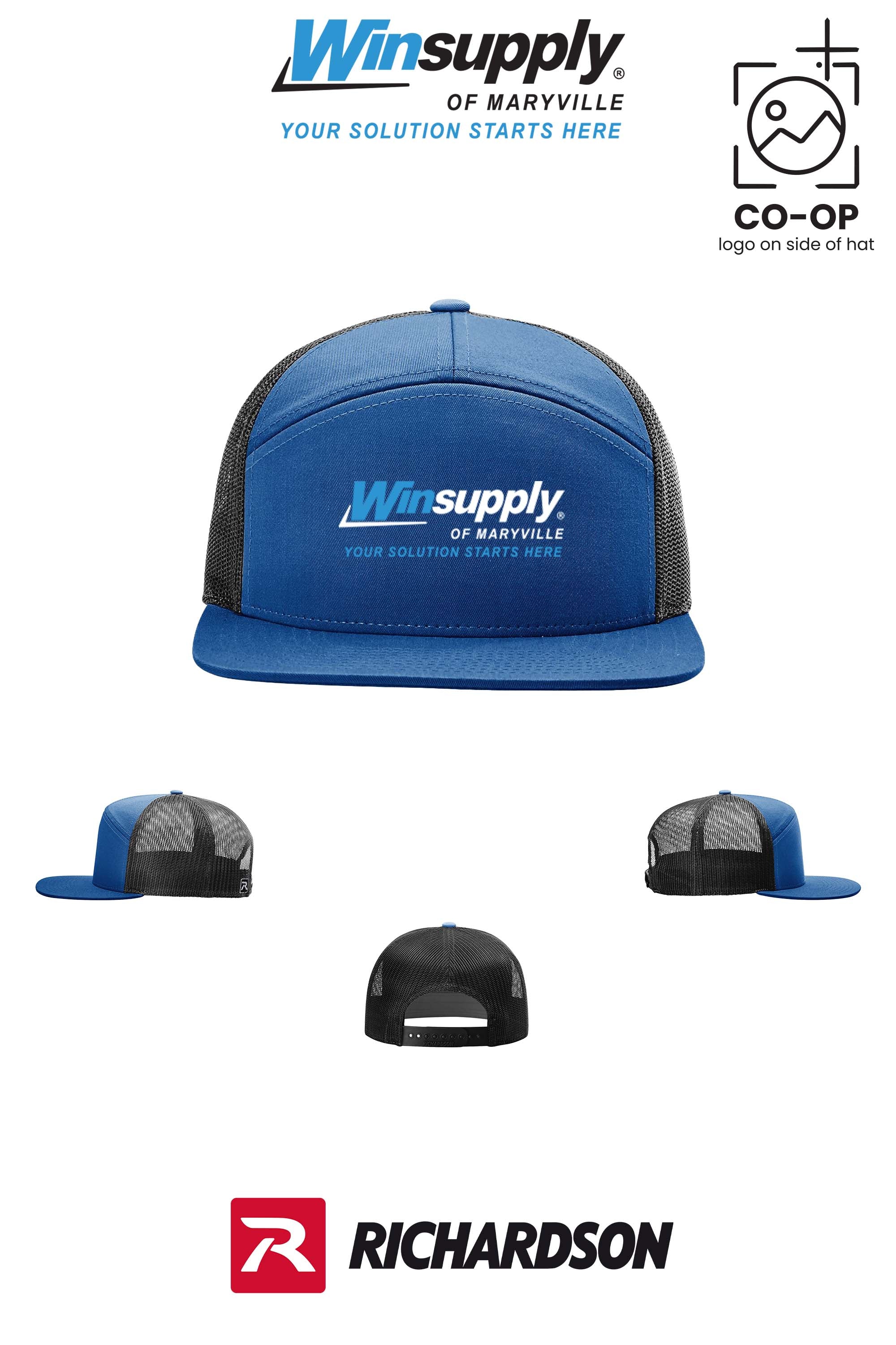 Richardson 168 Seven-Panel Trucker- Winsupply of Maryville