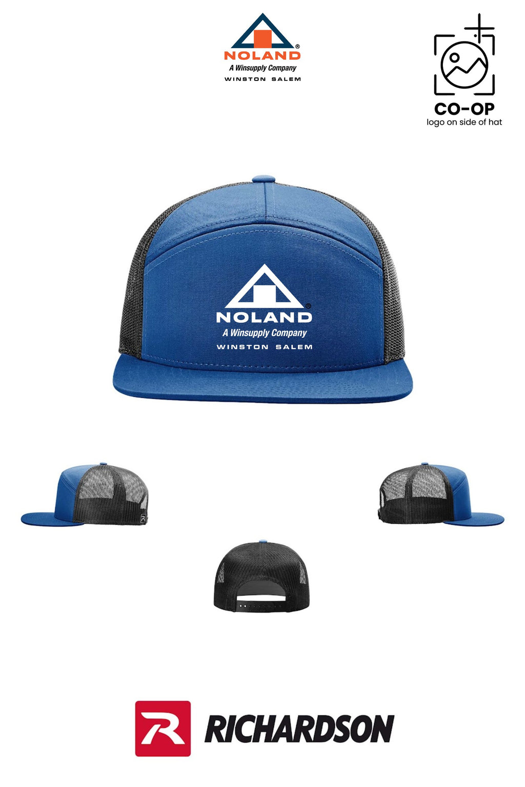 Richardson 168 Seven-Panel Trucker - Winston Salem Noland