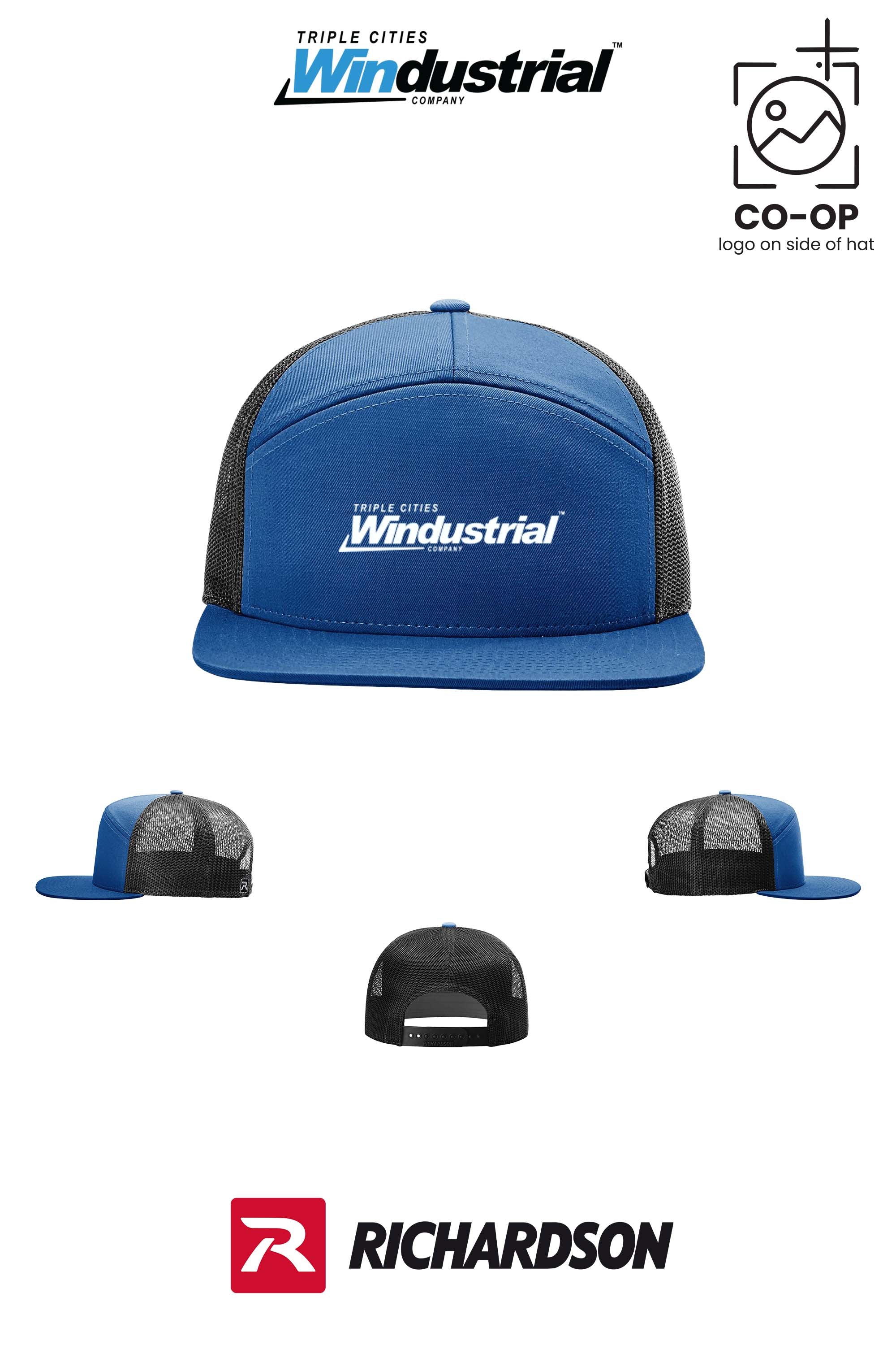 Richardson 168 Seven-Panel Trucker- Windustrial Triple Cities