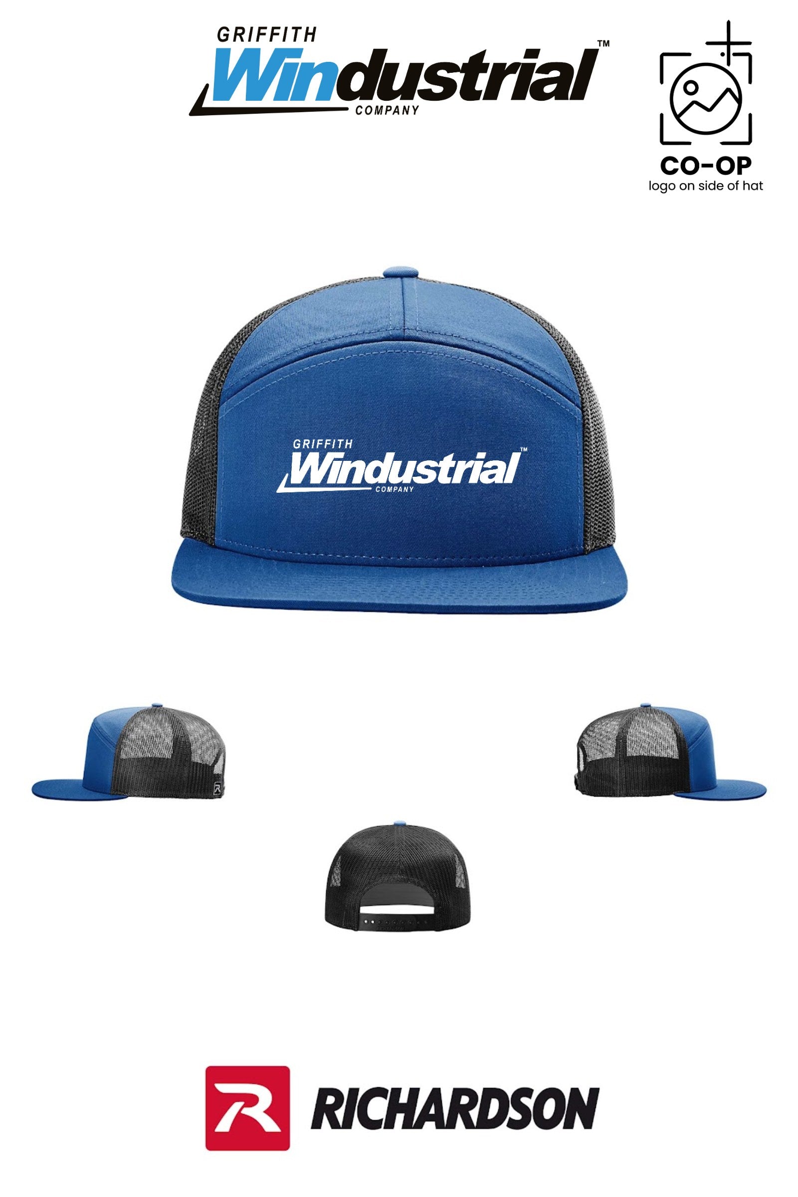 Richardson 168 Seven-Panel Trucker - Griffith Windustrial