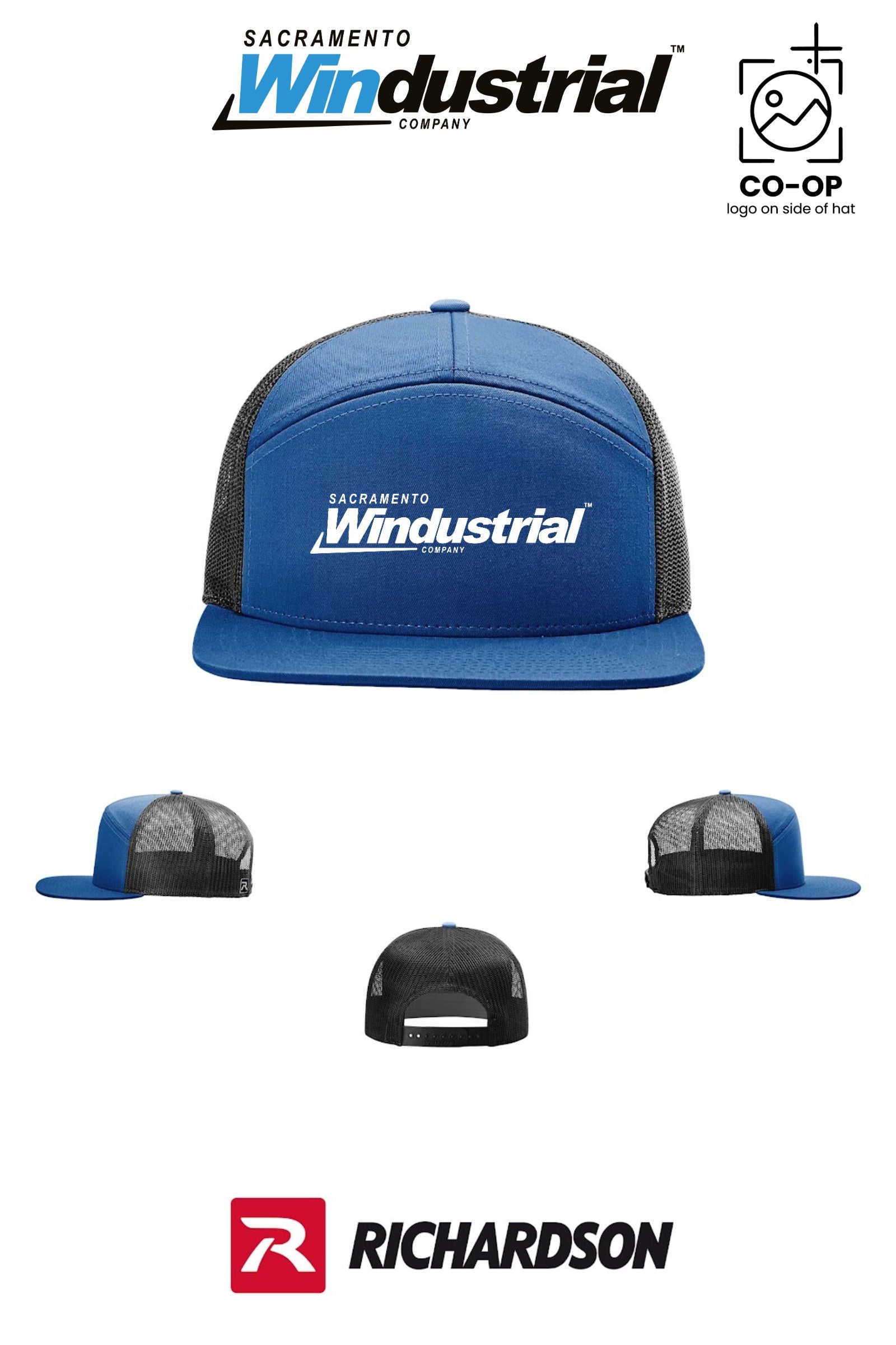 Richardson 168 Seven-Panel Trucker - Sacramento Windustrial