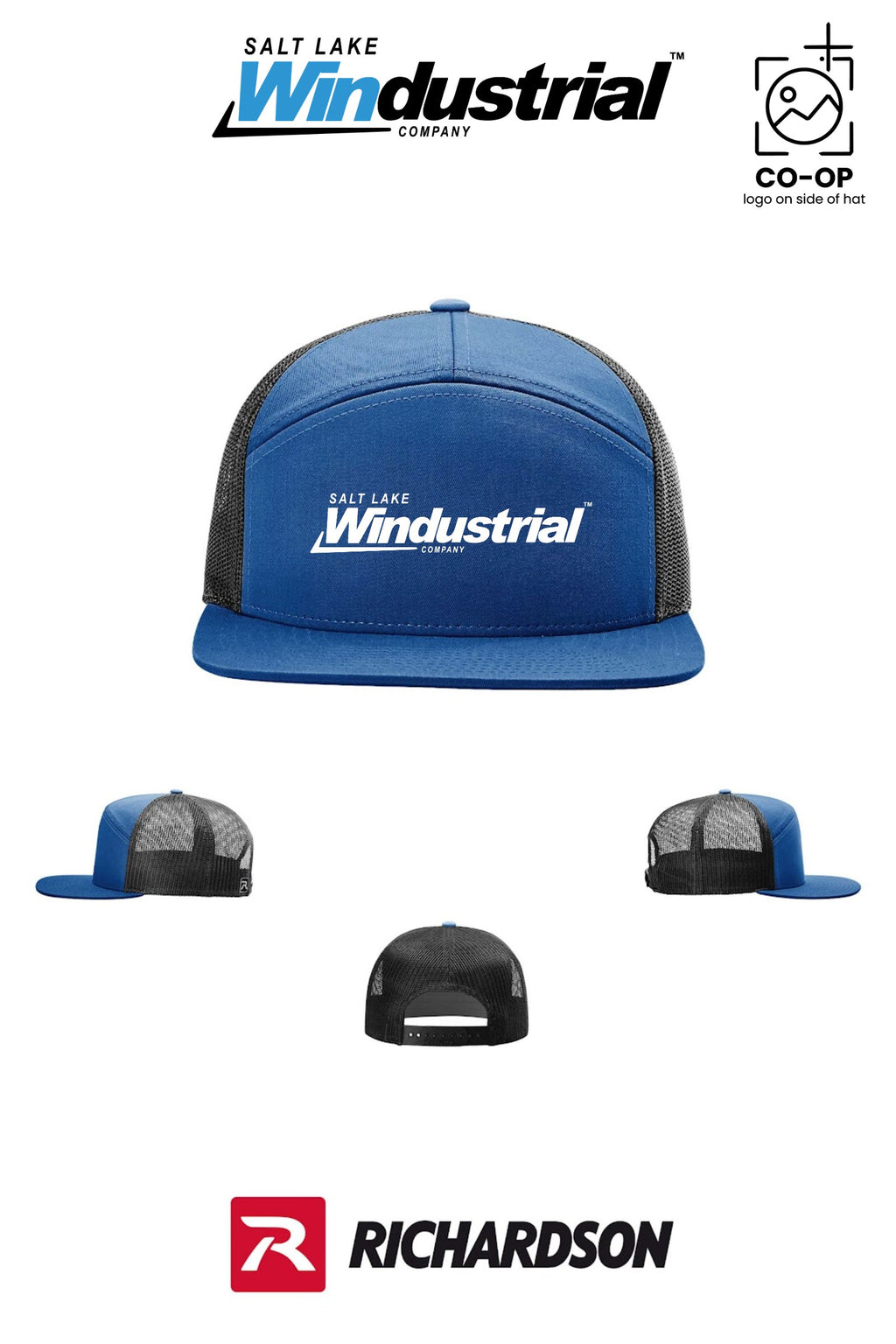 Richardson 168 Seven-Panel Trucker - Salt Lake Windustrial