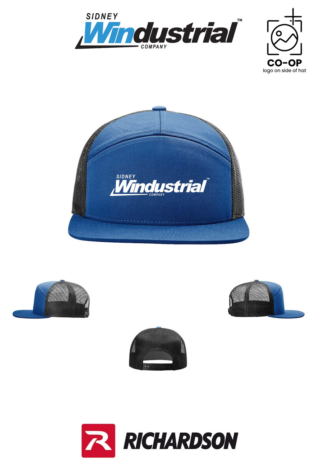 Richardson 168 Seven-Panel Trucker - Sidney Windustrial