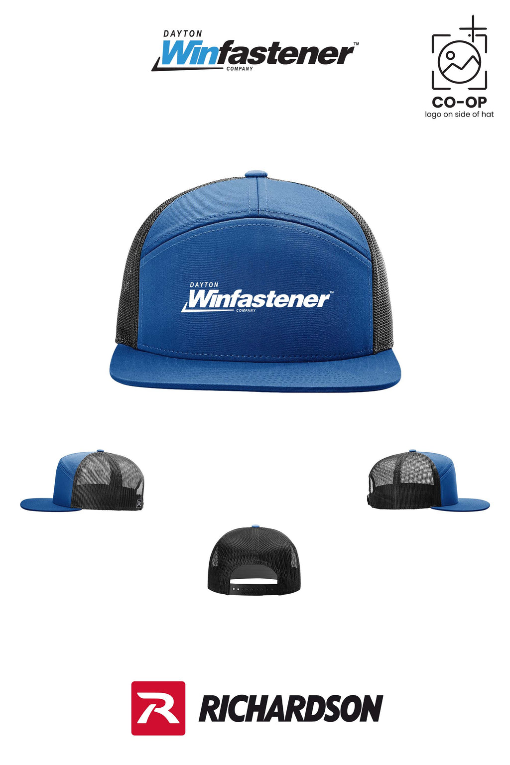 Richardson 168 Seven-Panel Trucker - Dayton Winfastener