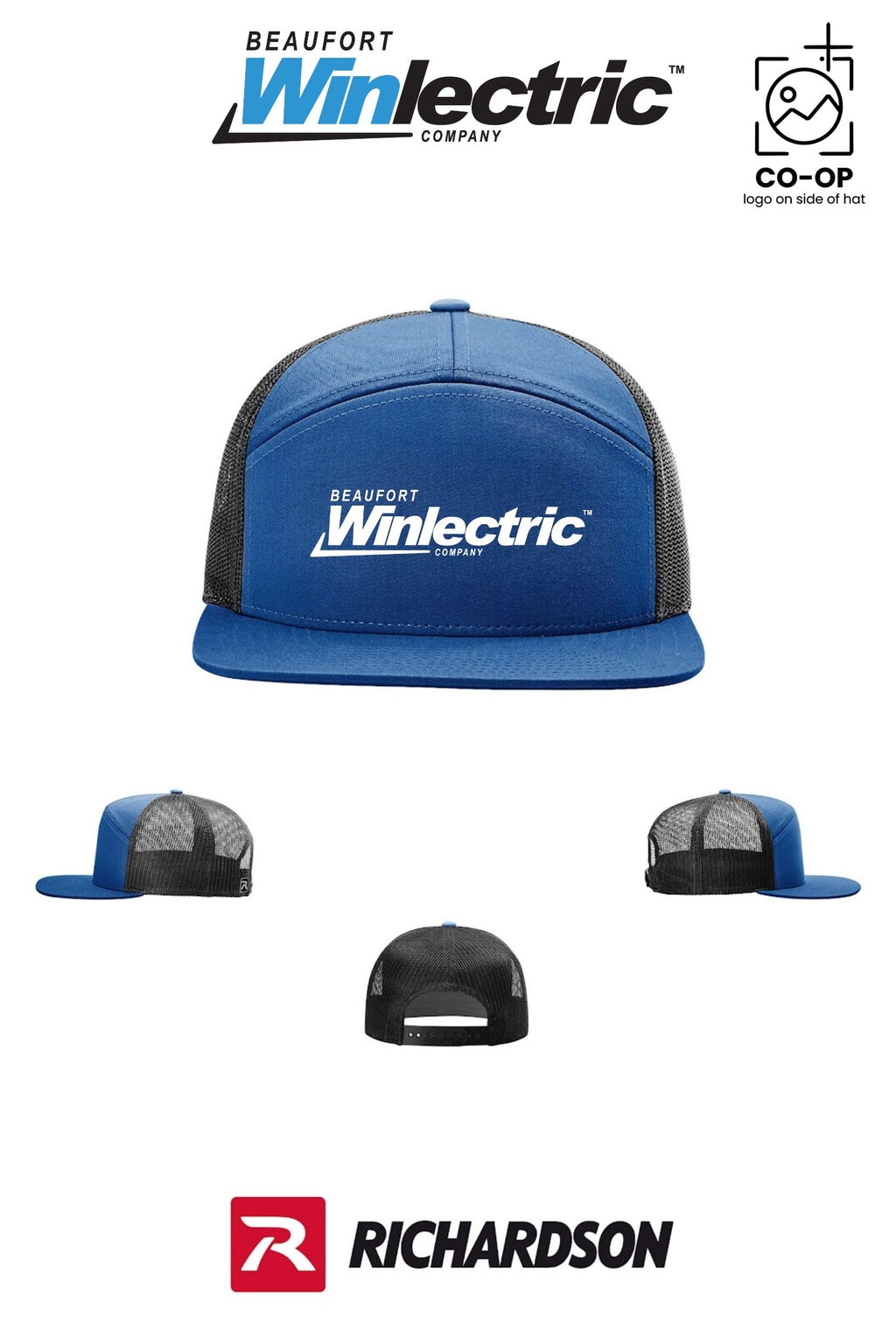 Richardson 168 Seven-Panel Trucker - Beaufort Winlectric