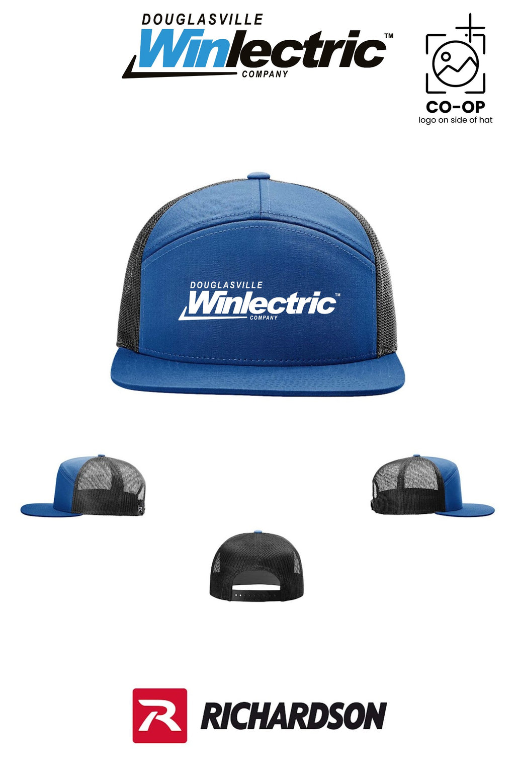 Richardson 168 Seven-Panel Trucker - Douglasville Winlectric