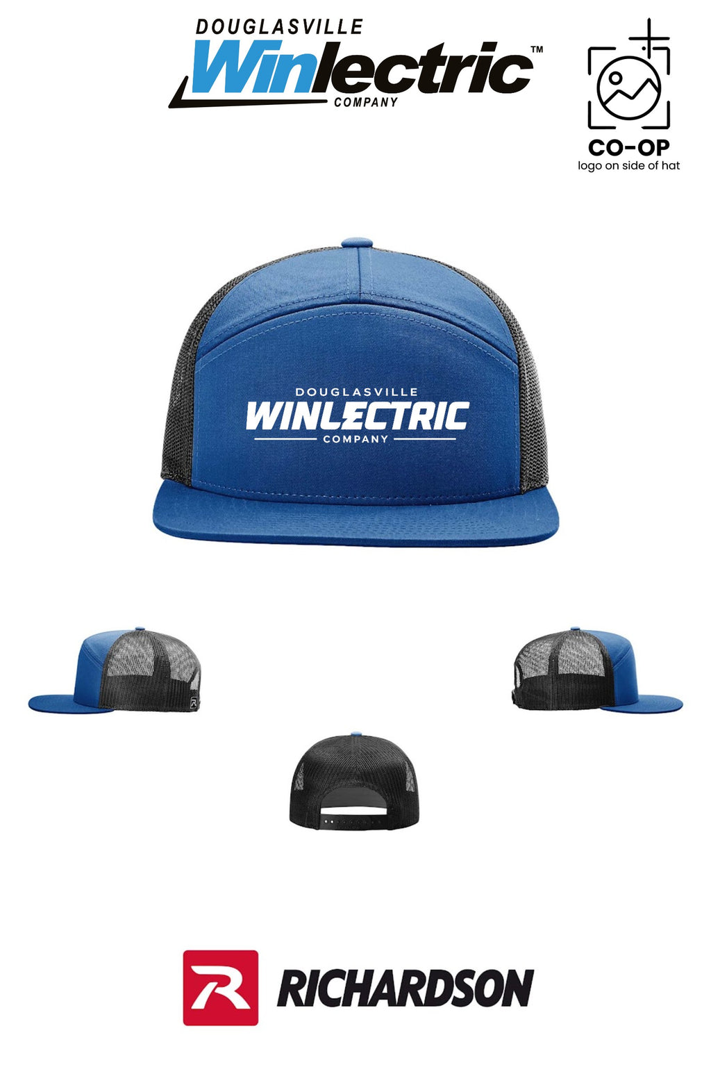 Richardson 168 Seven-Panel Trucker - Douglasville Winlectric
