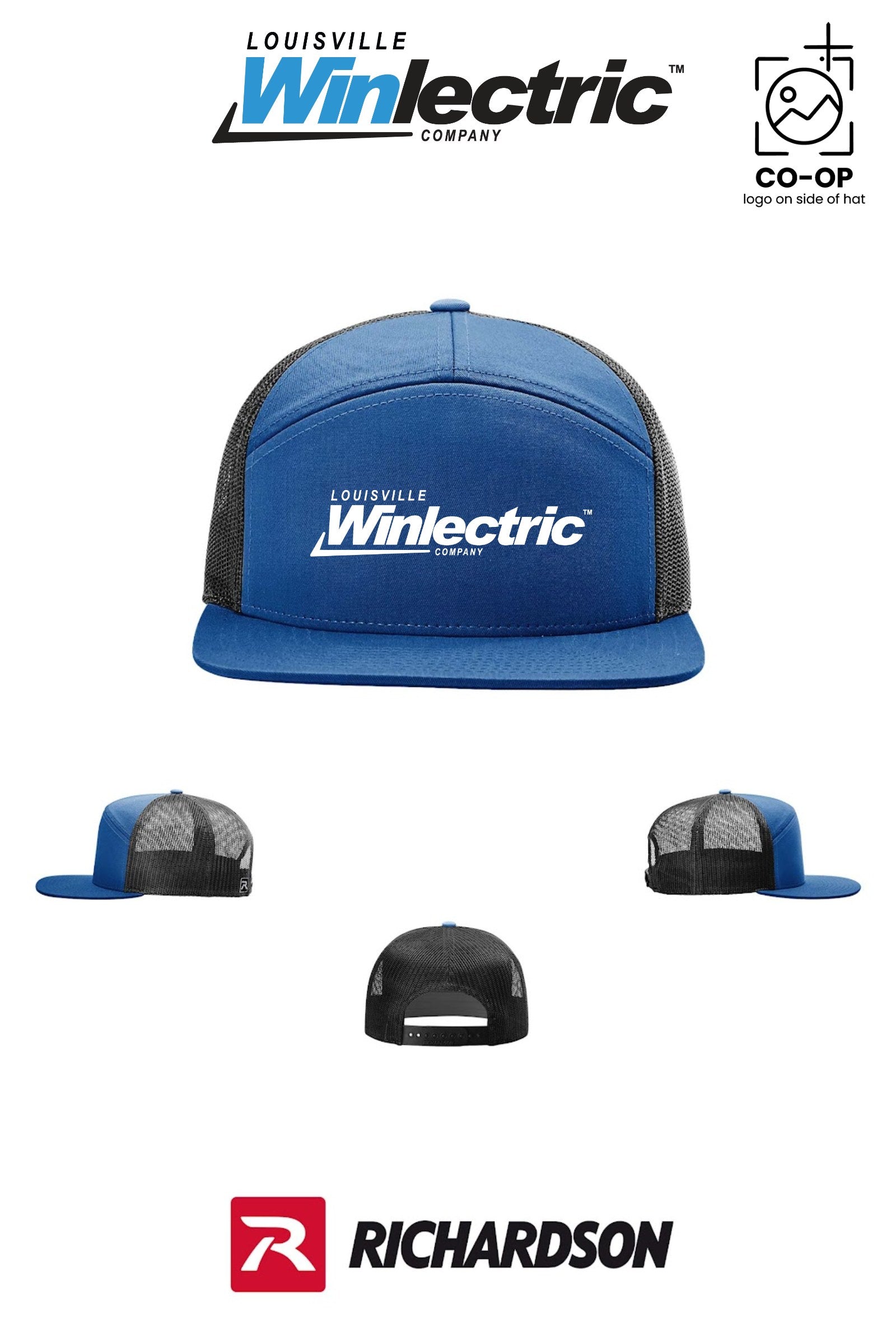 Richardson 168 Seven-Panel Trucker - Louisville Winlectric