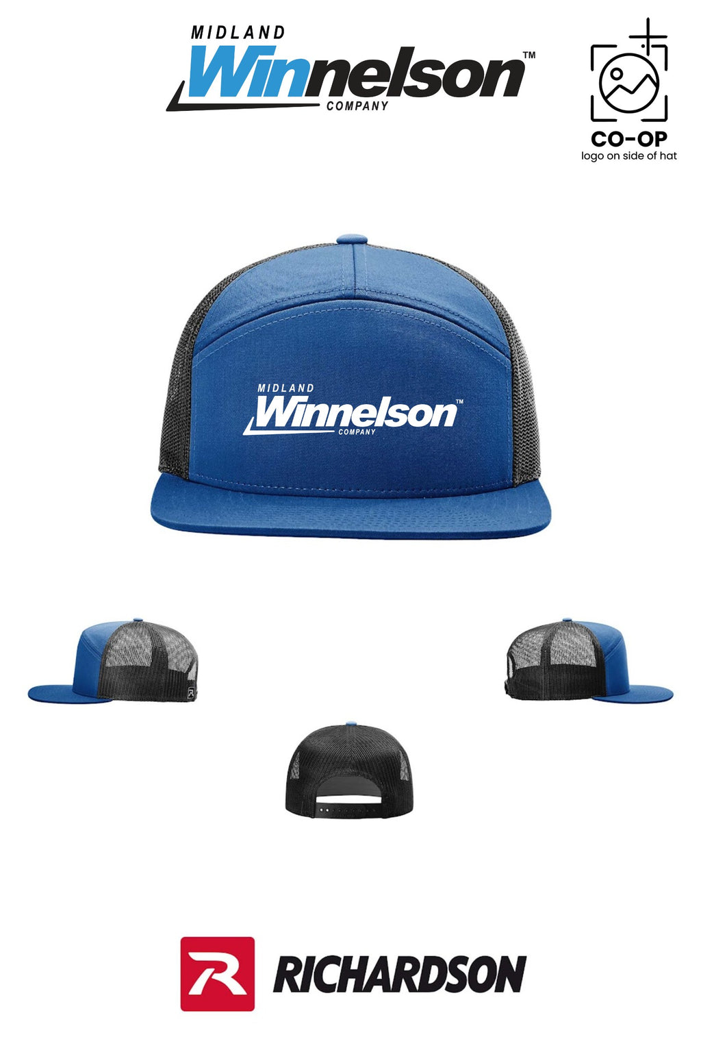 Richardson 168 Seven-Panel Trucker - Midland Winnelson