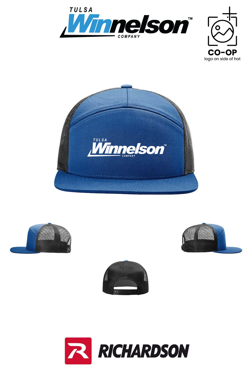 Richardson 168 Seven-Panel Trucker - Tulsa Winnelson