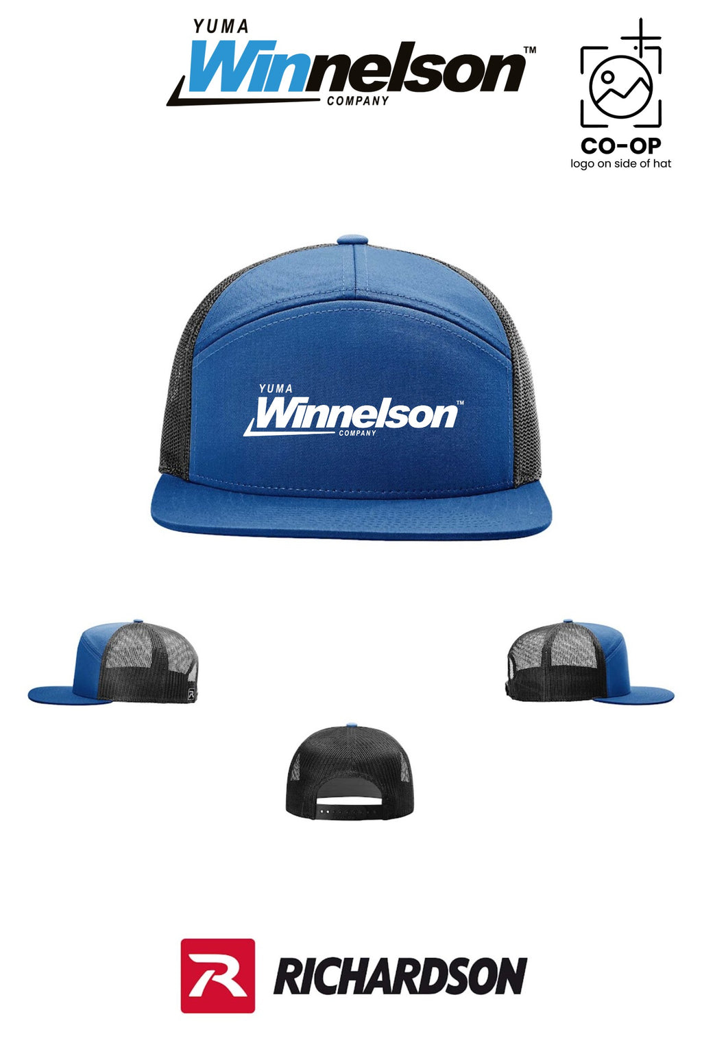 Richardson 168 Seven-Panel Trucker - Yuma Winnelson