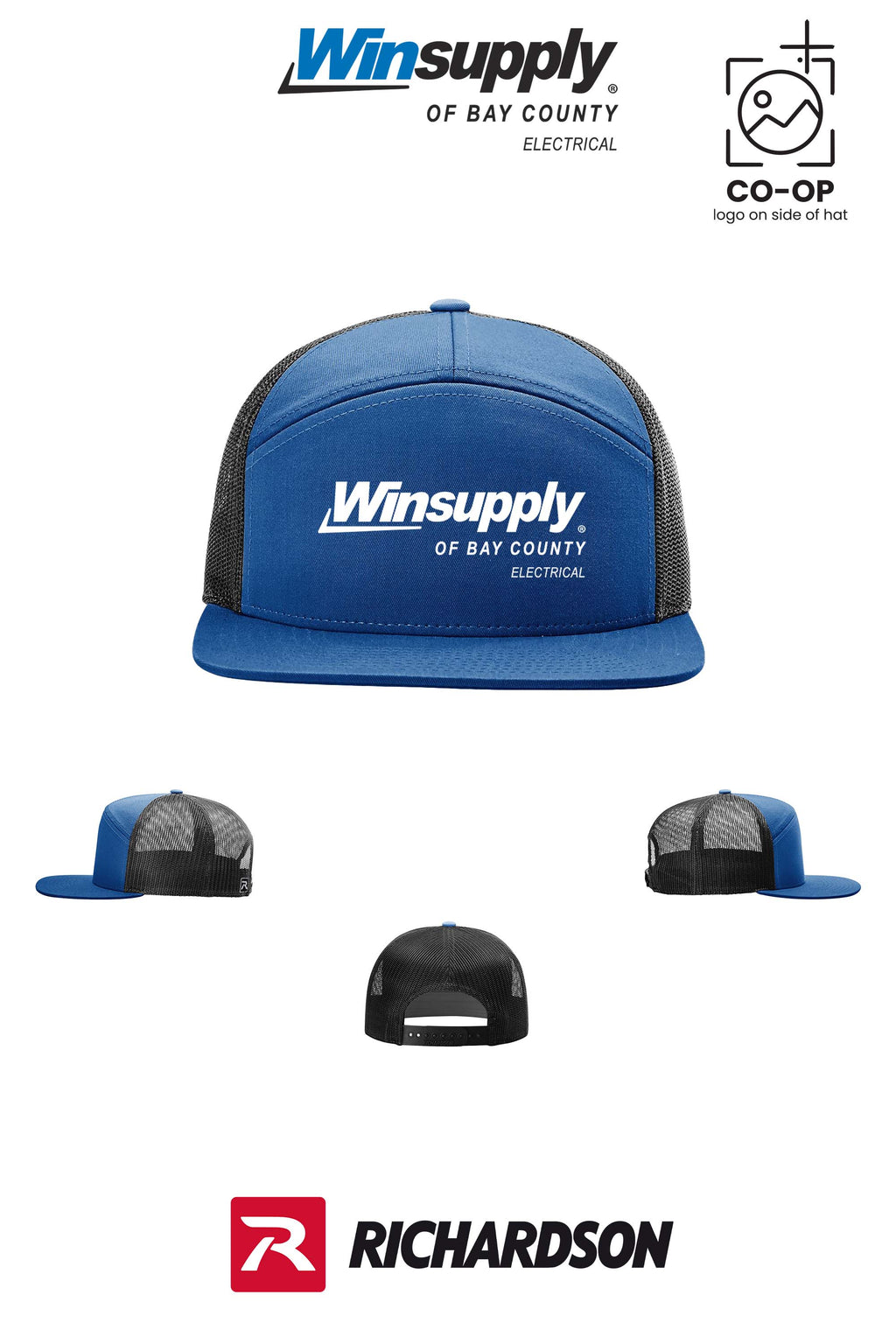 Richardson 168 Seven-Panel Trucker - Winsupply Bay County FL