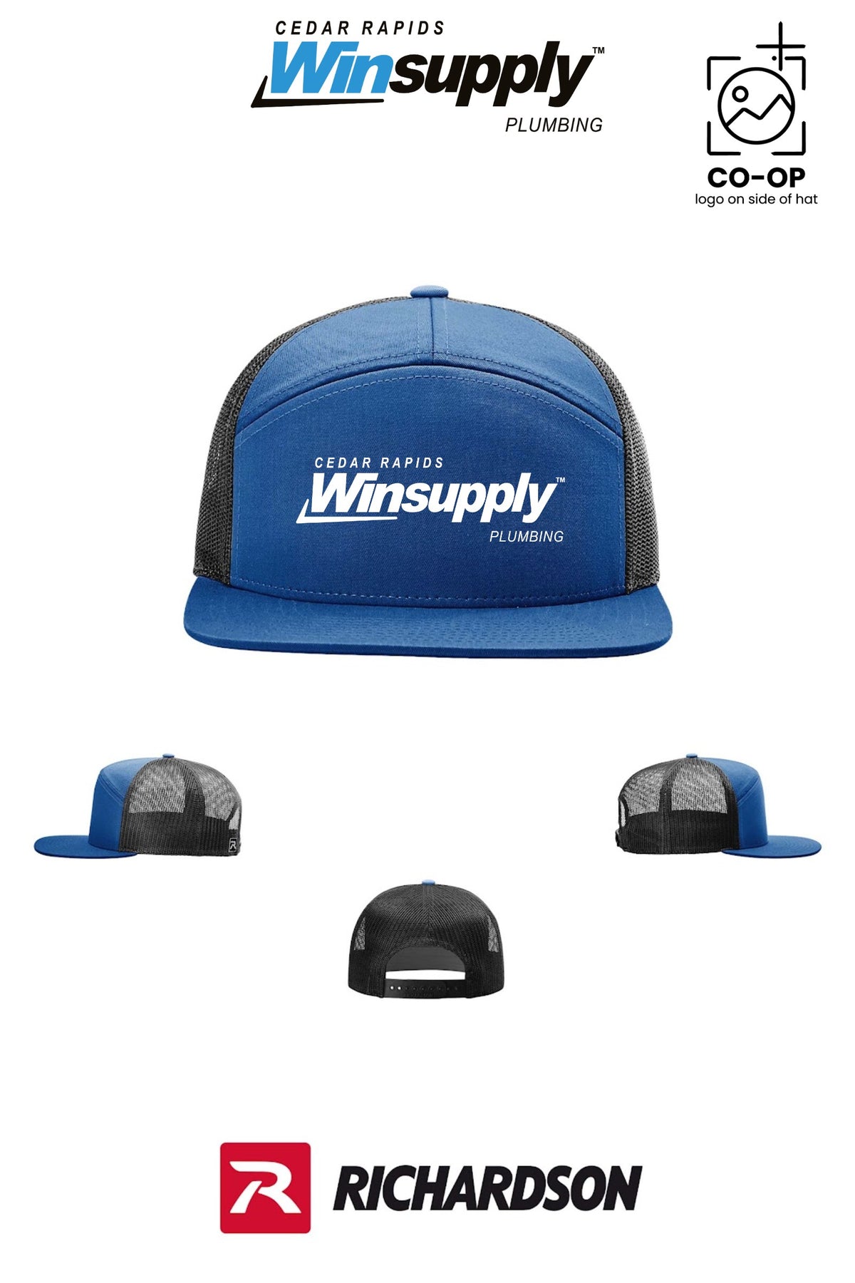 Richardson 168 Seven-Panel Trucker - Cedar Rapids Winsupply