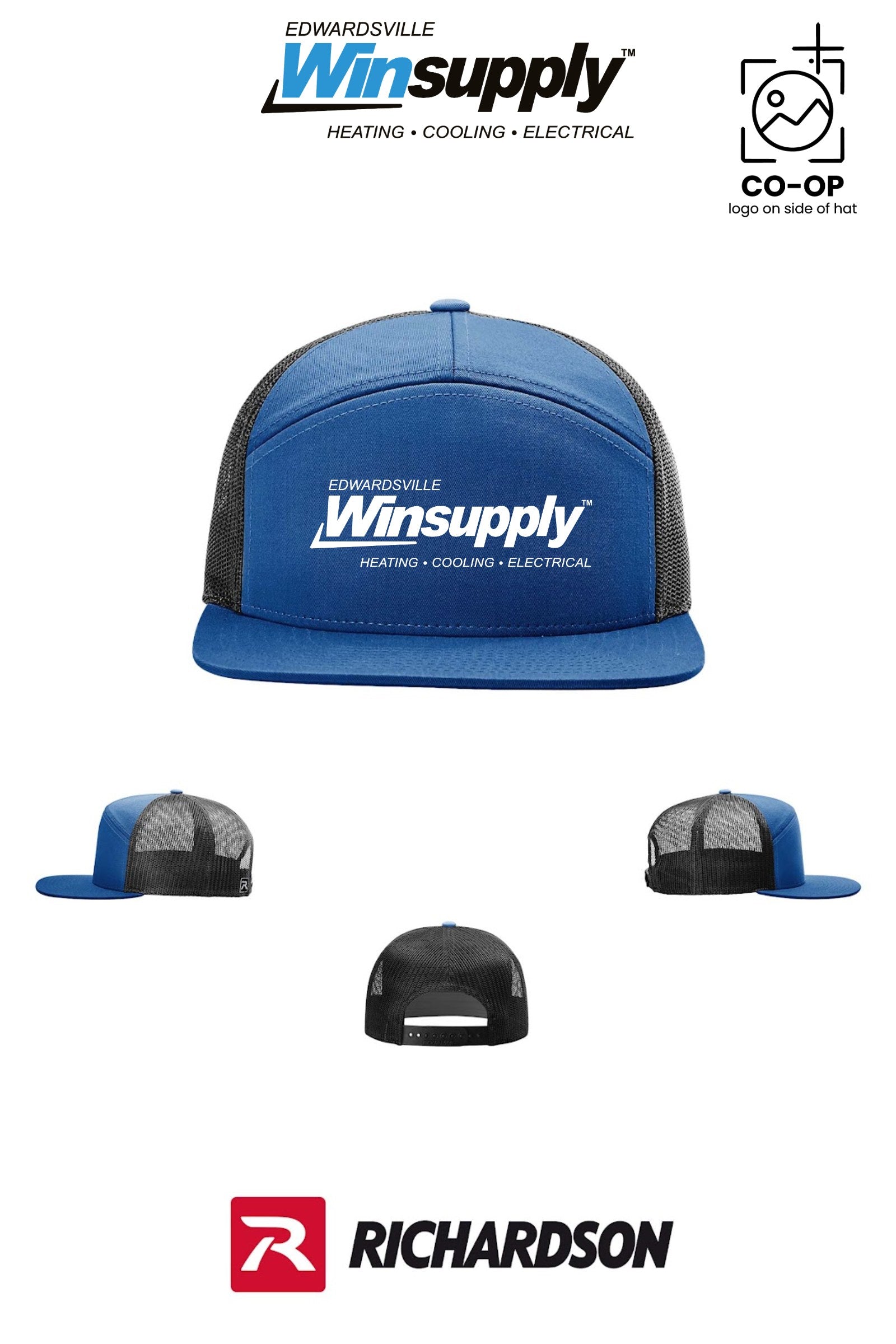 Richardson 168 Seven-Panel Trucker - Edwardsville Winsupply