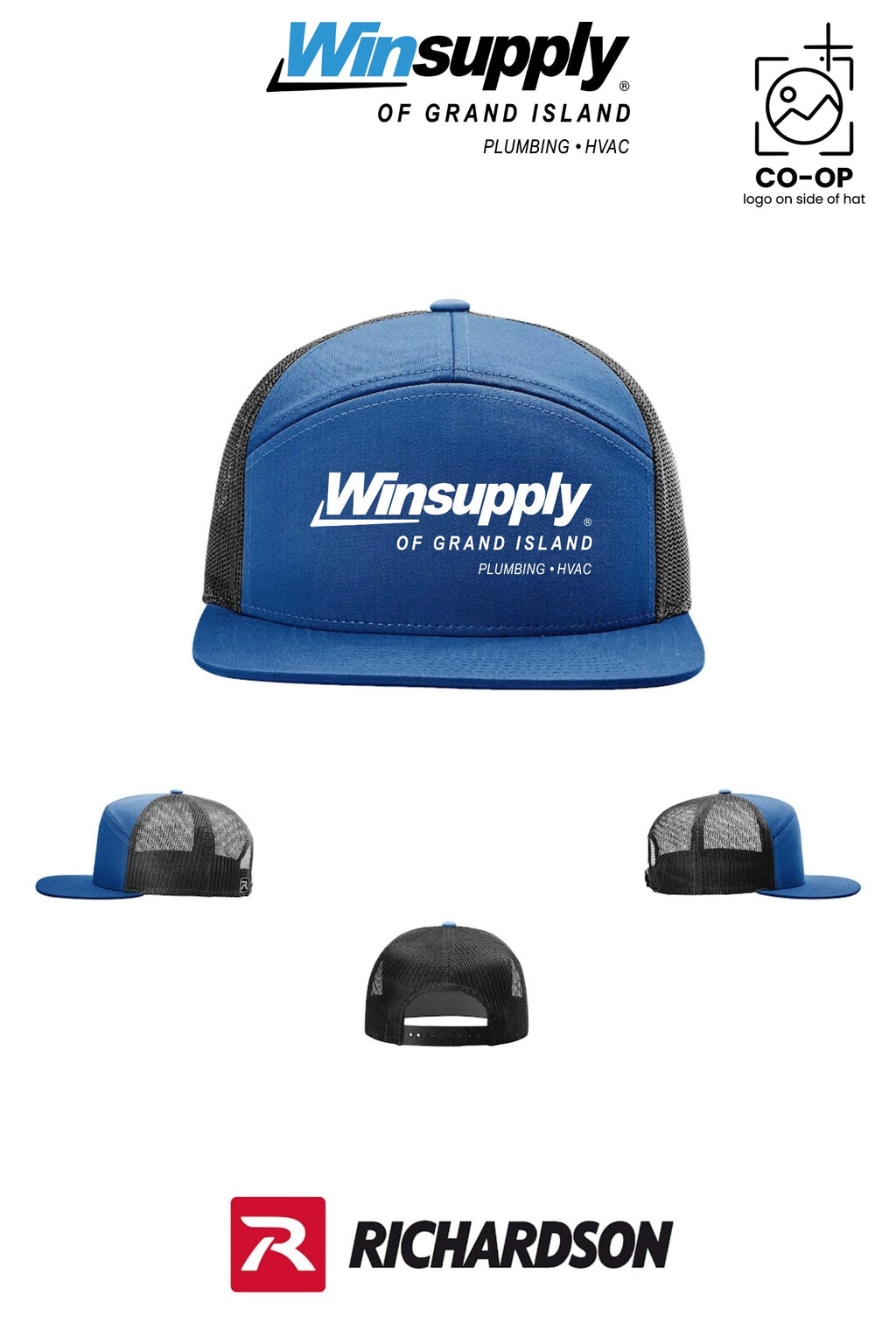 Richardson 168 Seven-Panel Trucker - Winsupply of Grand Island