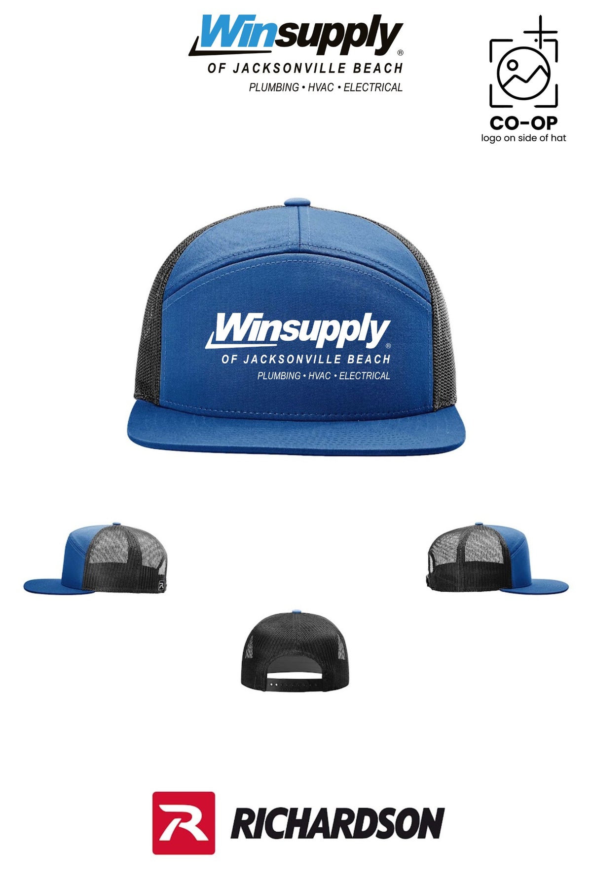 Richardson 168 Seven-Panel Trucker - Winsupply Jacksonville Beach