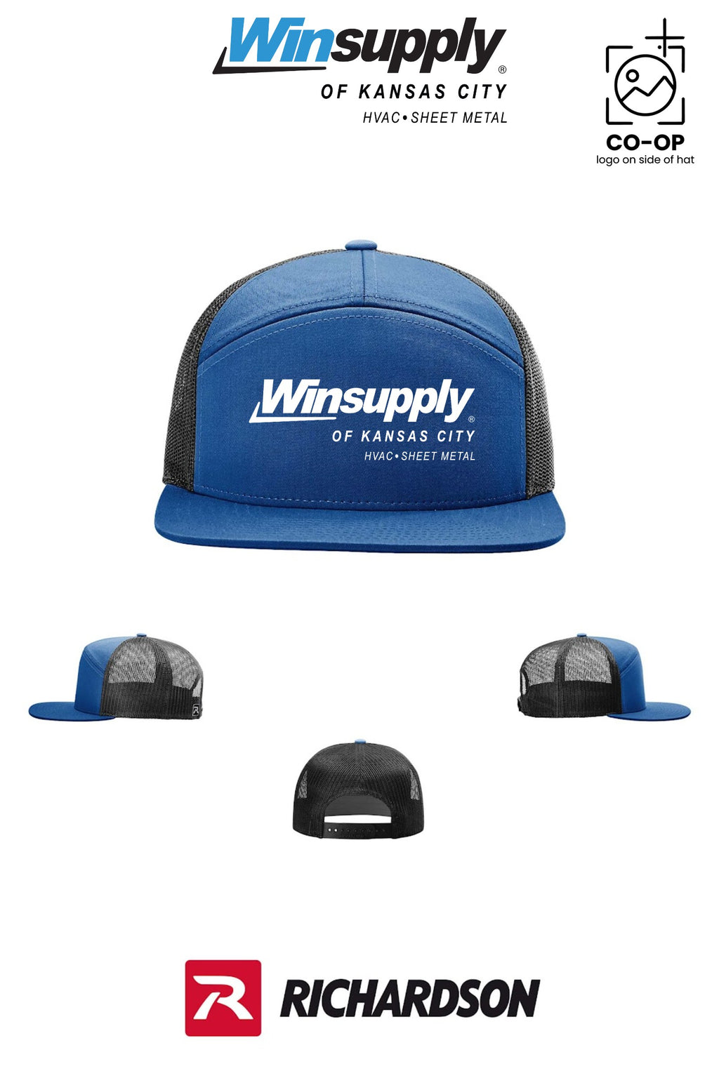 Richardson 168 Seven-Panel Trucker - Winsupply of Kansas City