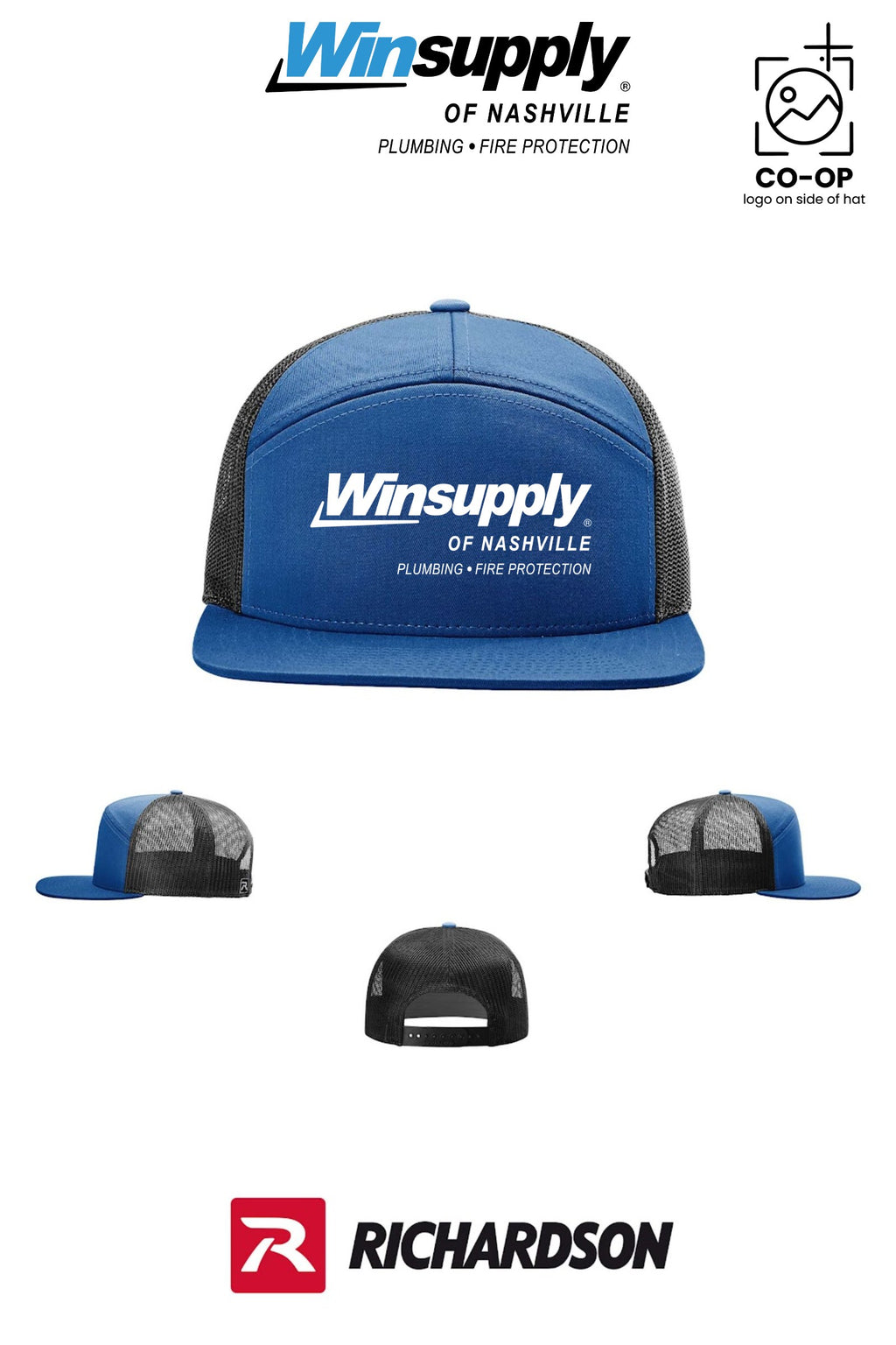 Richardson 168 Seven-Panel Trucker - Winsupply of Nashville
