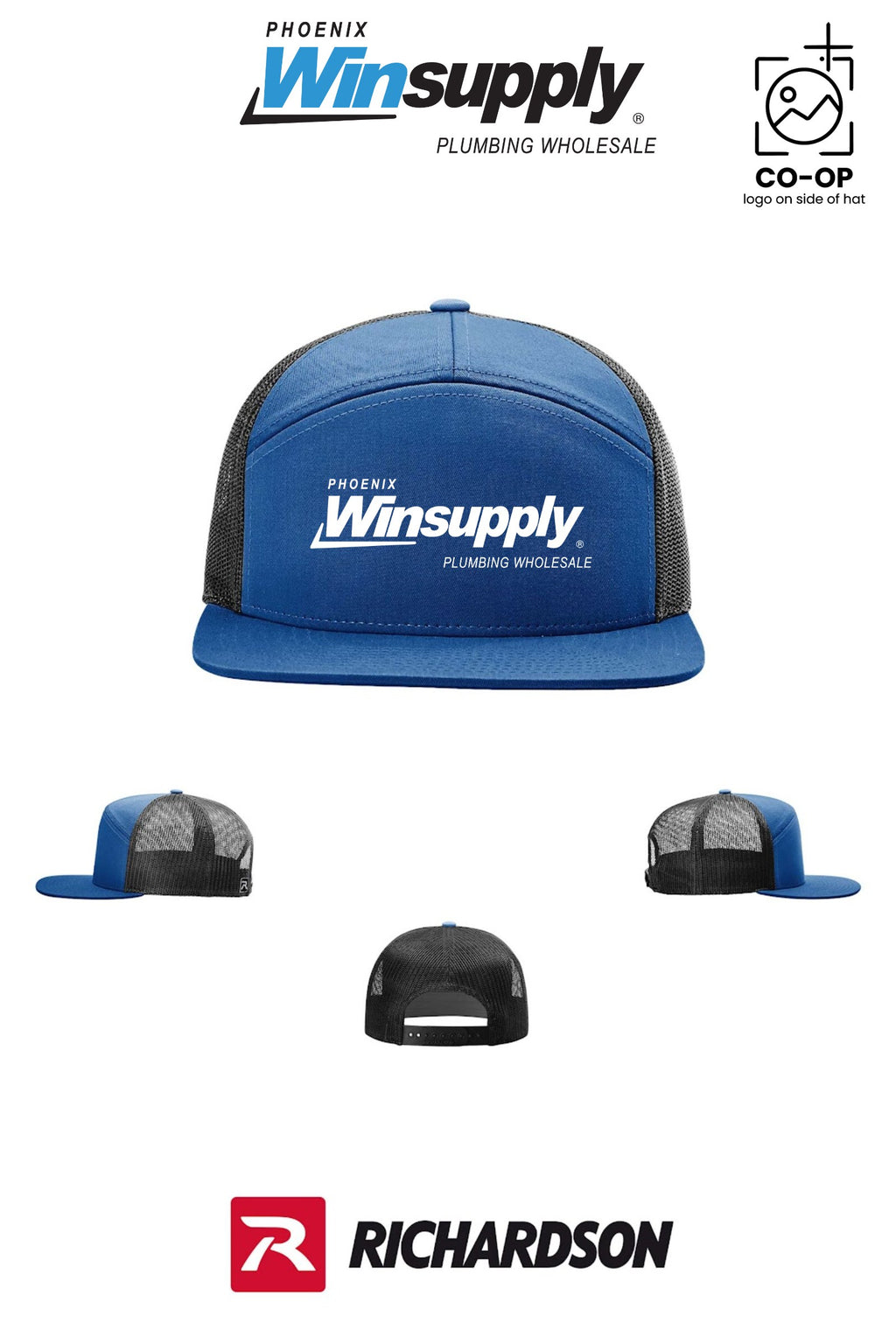 Richardson 168 Seven-Panel Trucker - Phoenix Winsupply
