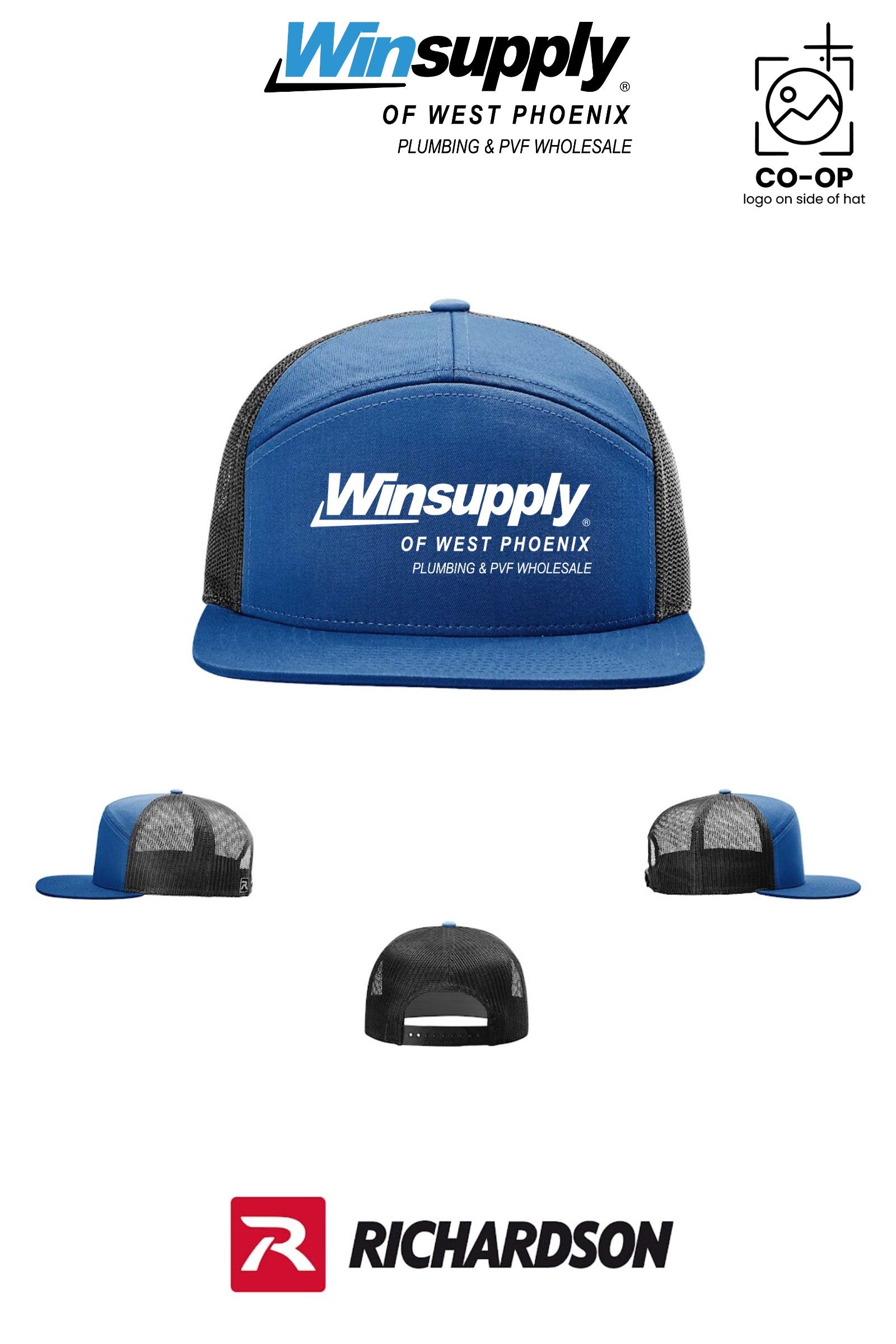 Richardson 168 Seven-Panel Trucker - Winsupply of West Phoenix