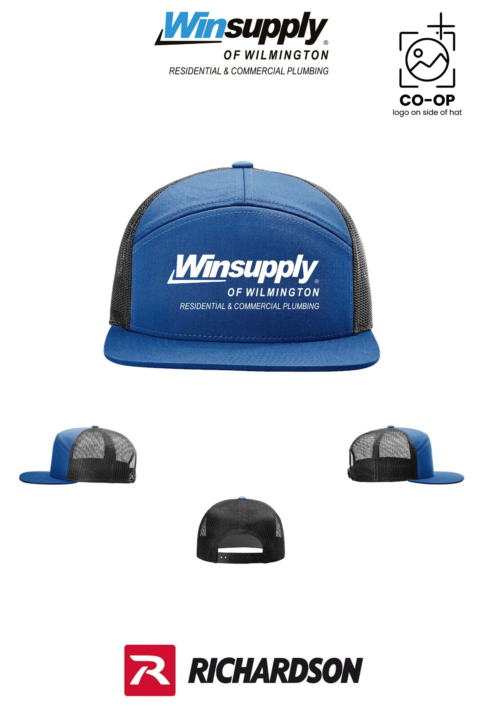 Richardson 168 Seven-Panel Trucker - Winsupply of Wilmington