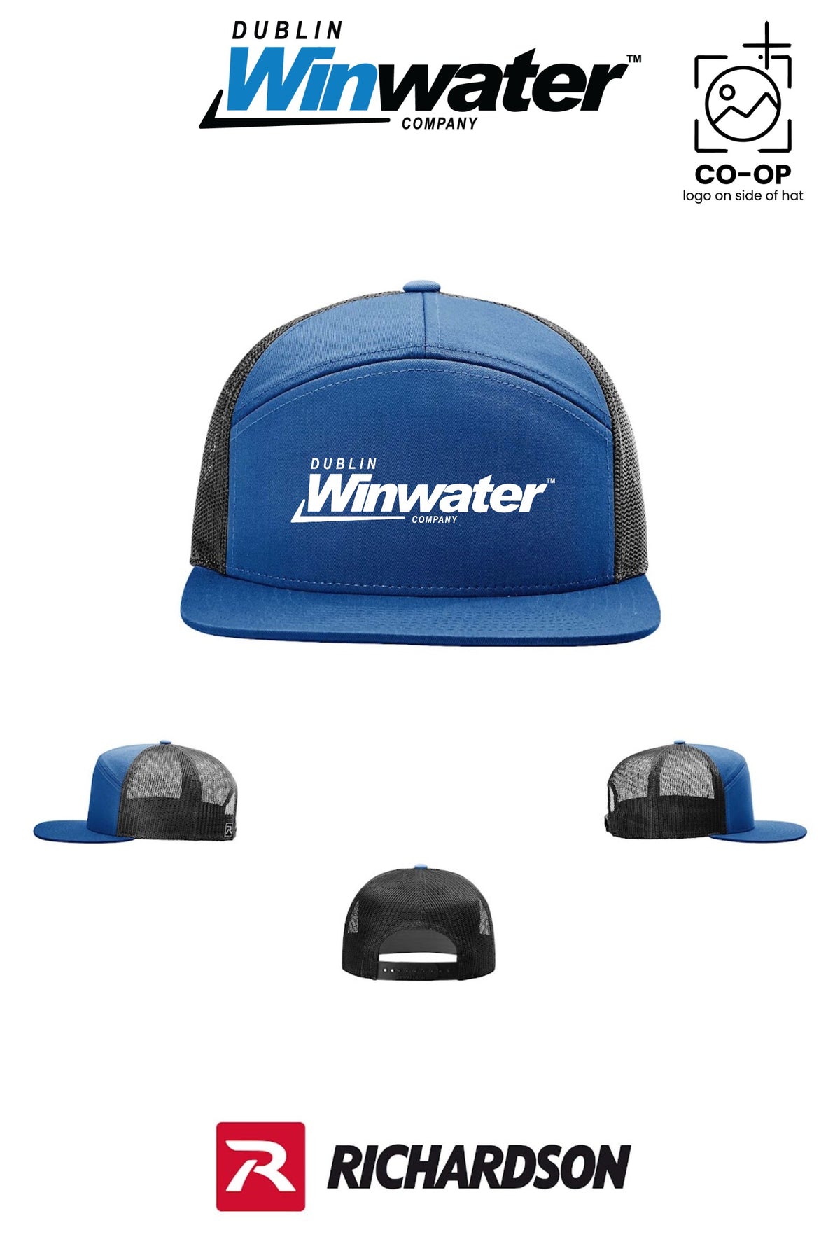 Richardson 168 Seven-Panel Trucker - Dublin Winwater