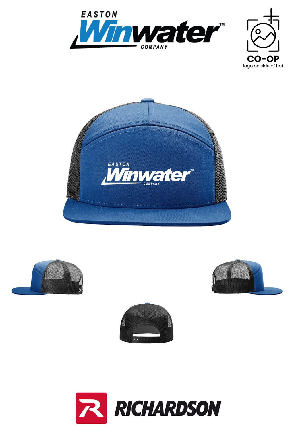 Richardson 168 Seven-Panel Trucker - Easton Winwater