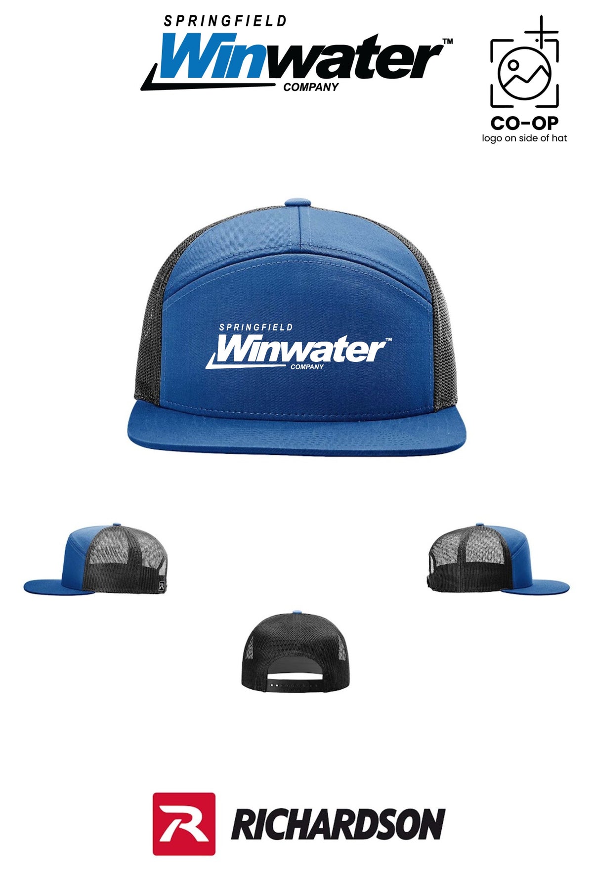Richardson 168 Seven-Panel Trucker - Springfield Winwater