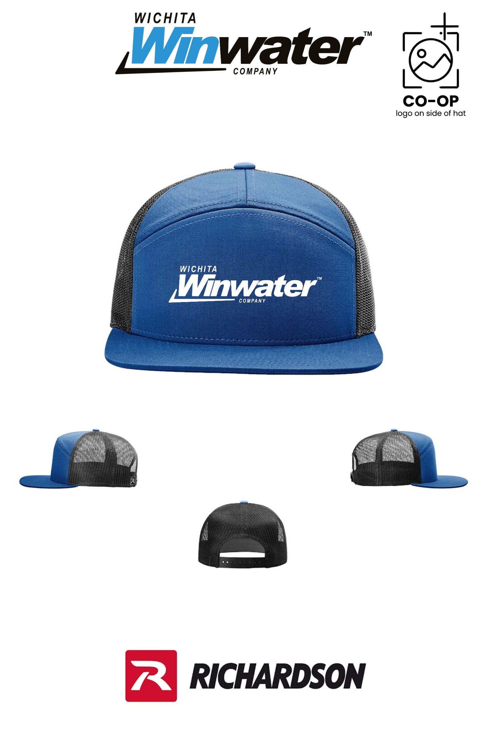 Richardson 168 Seven-Panel Trucker - Wichita Winwater