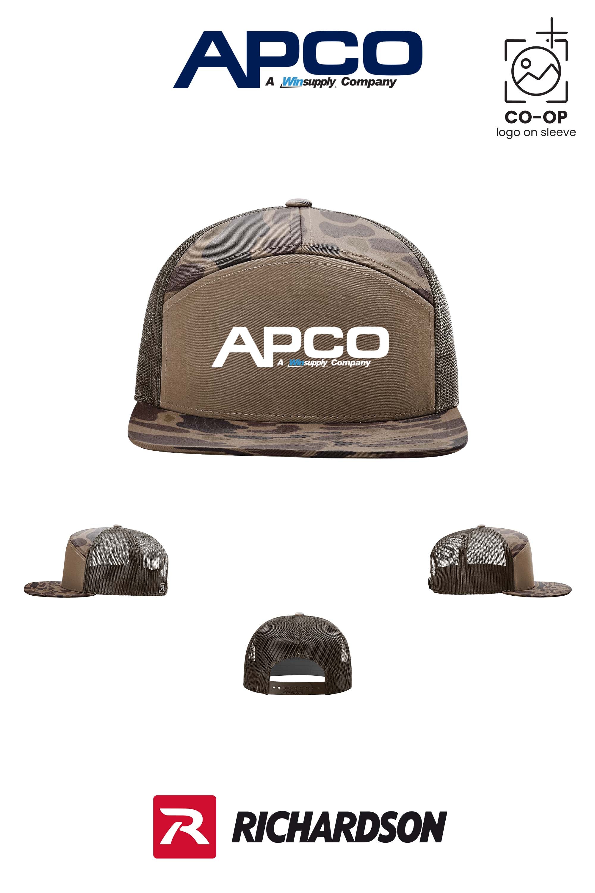 Richardson 168 Seven-Panel Trucker - APCO Supply - Indianapolis