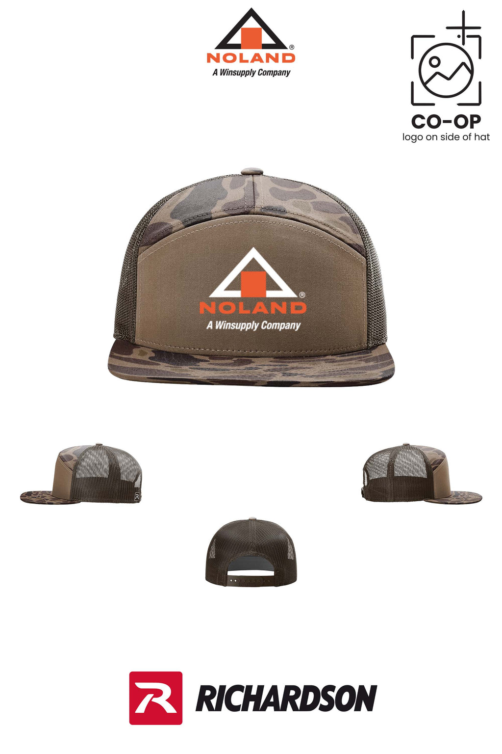 Richardson 168P Printed Seven-Panel Trucker- Noland of Augusta GA