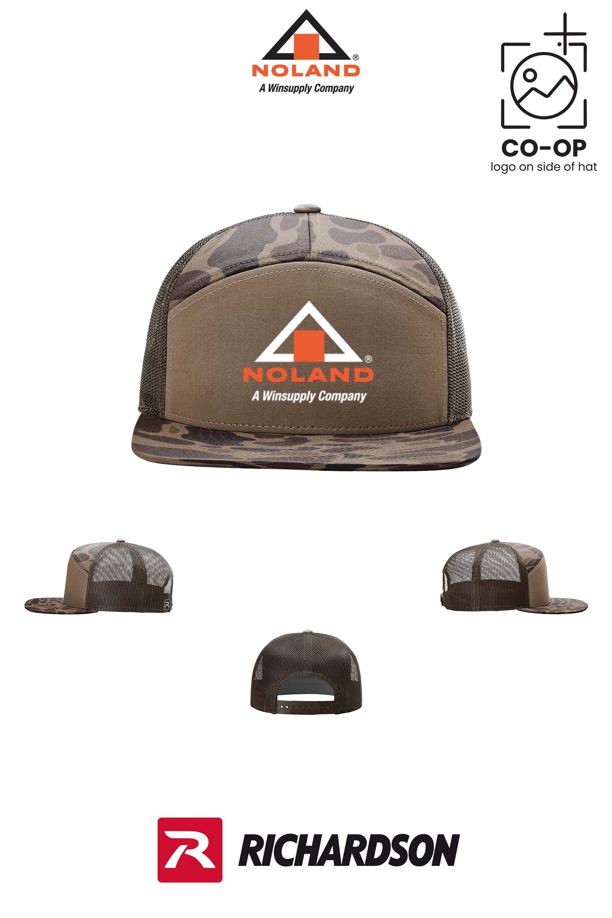 Richardson 168P Printed Seven-Panel Trucker- Noland of Augusta GA