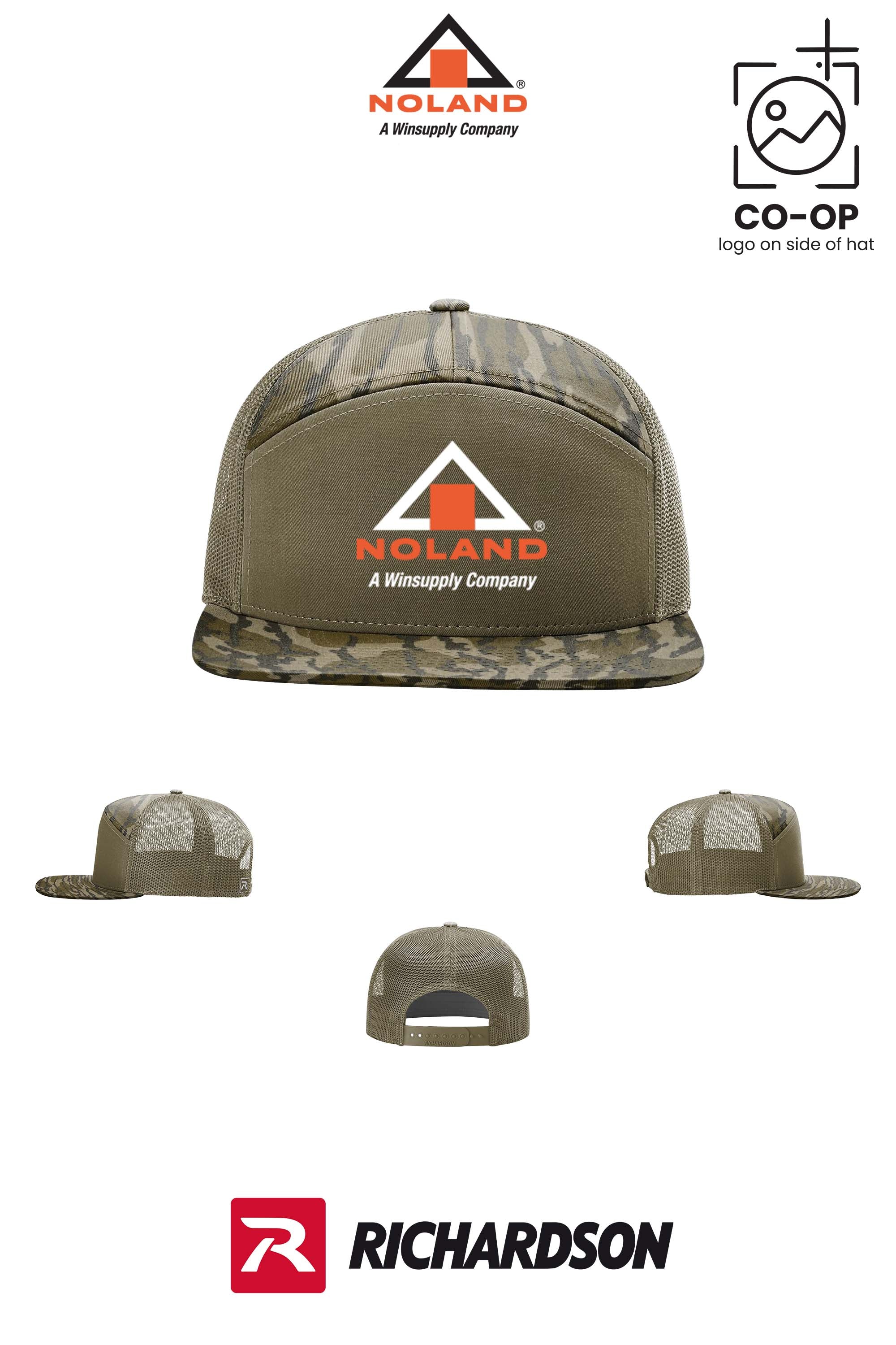 Richardson 168P Printed Seven-Panel Trucker- Noland of Augusta GA