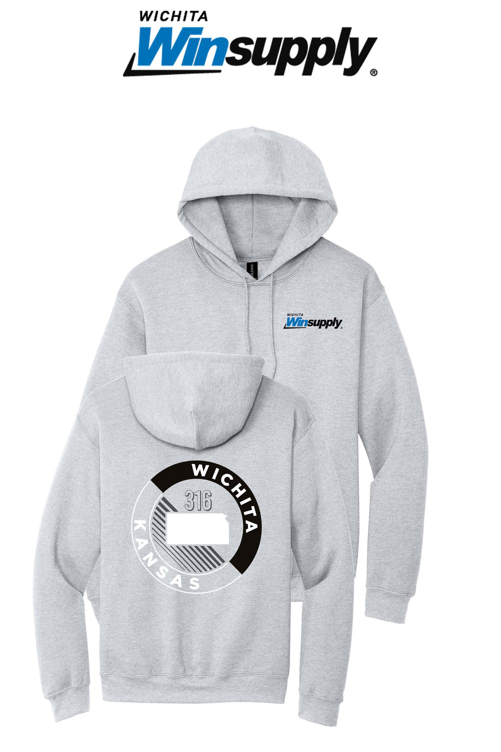 Gildan® Heavy Blend™ Hooded Sweatshirt - Wichita Winsupply