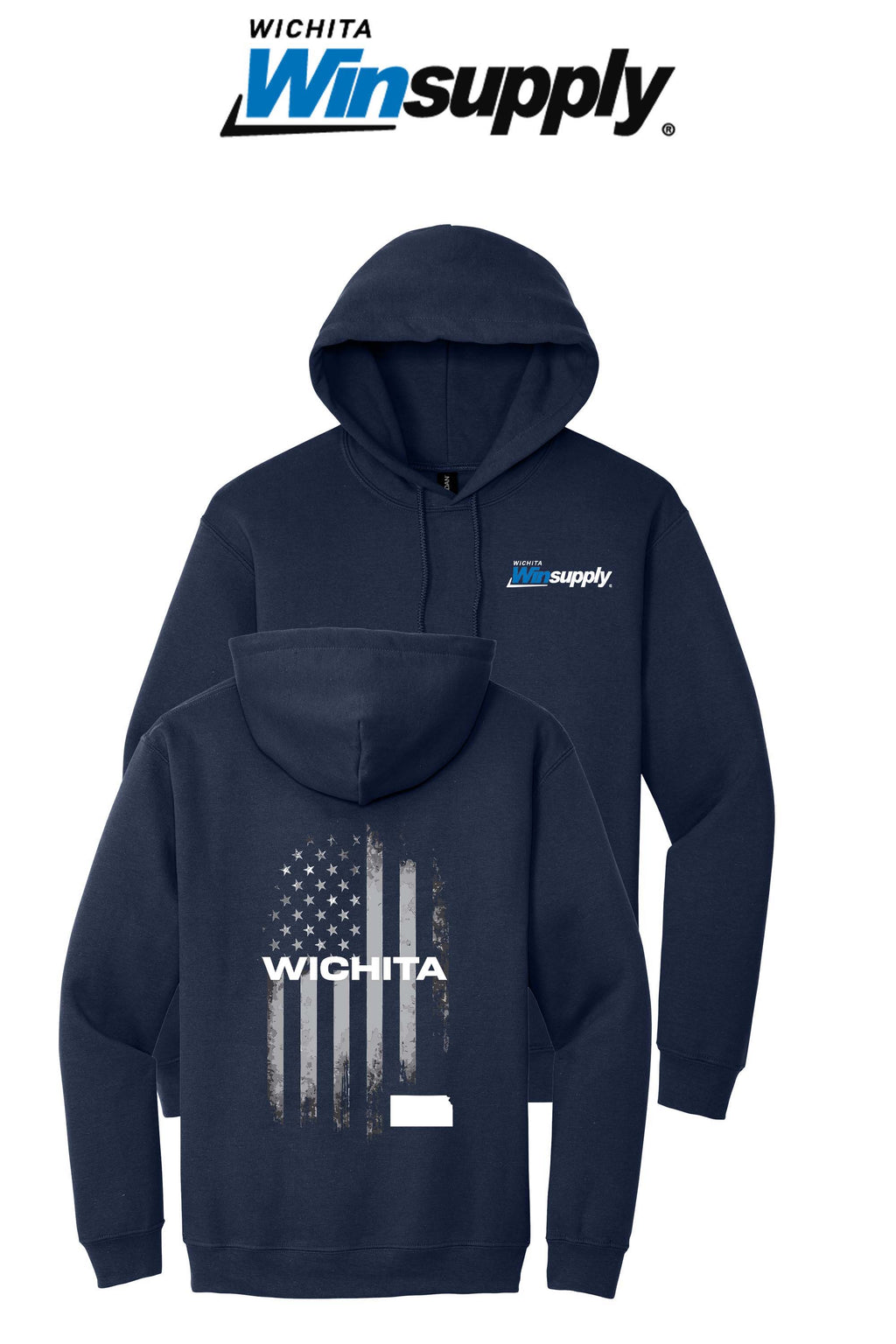 Gildan® Heavy Blend™ Hooded Sweatshirt - Wichita Winsupply