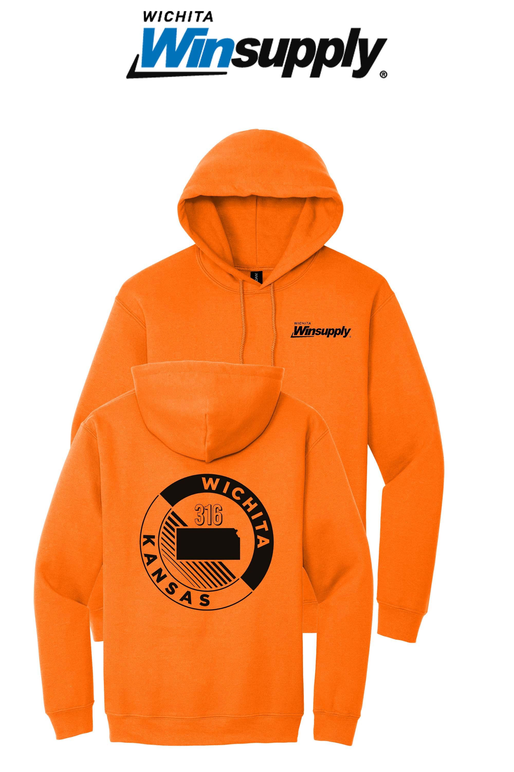 Gildan® Heavy Blend™ Hooded Sweatshirt - Wichita Winsupply