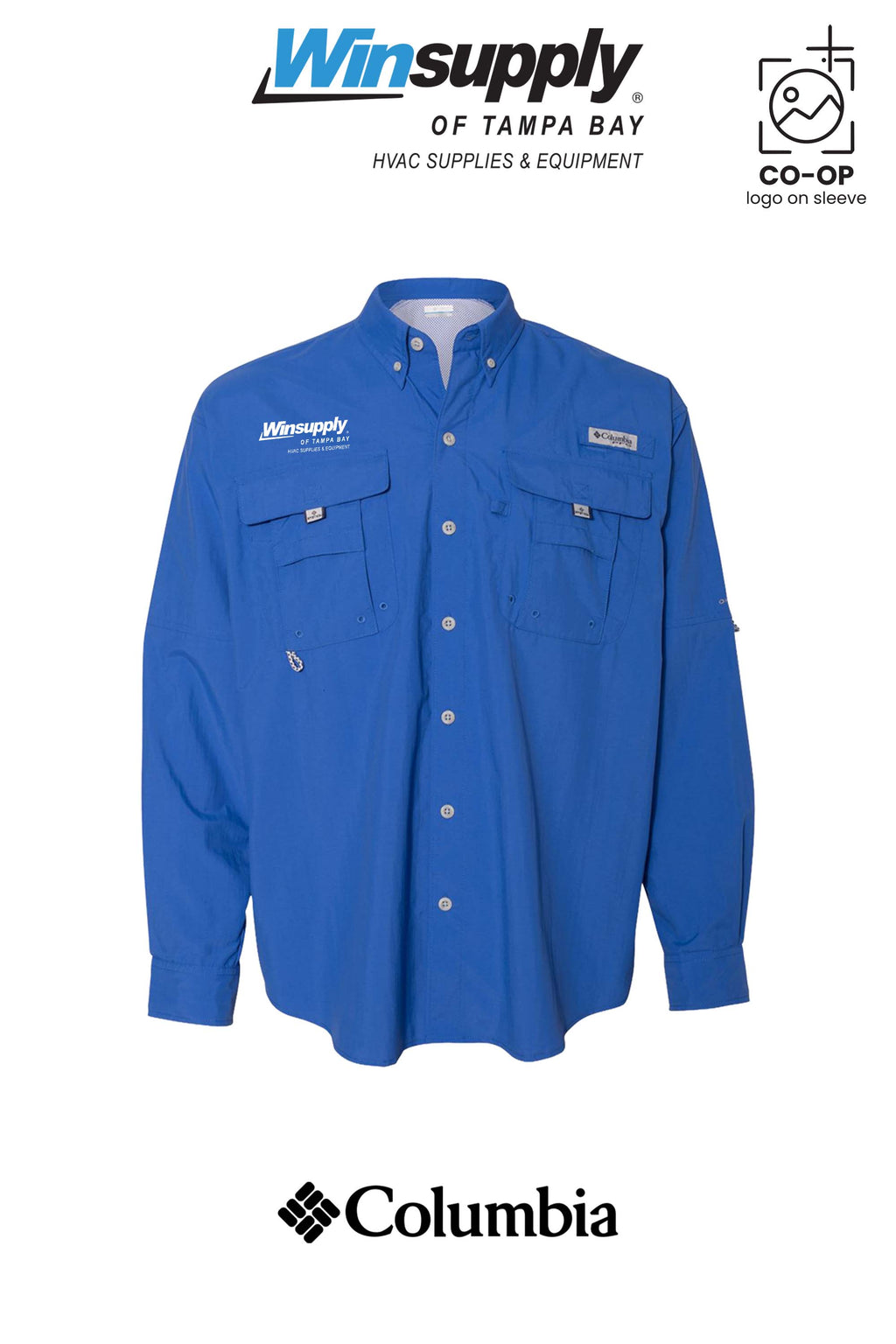 Columbia Mens PFG Bahama™ II Long Sleeve Shirt - Winsupply of Tampa Bay