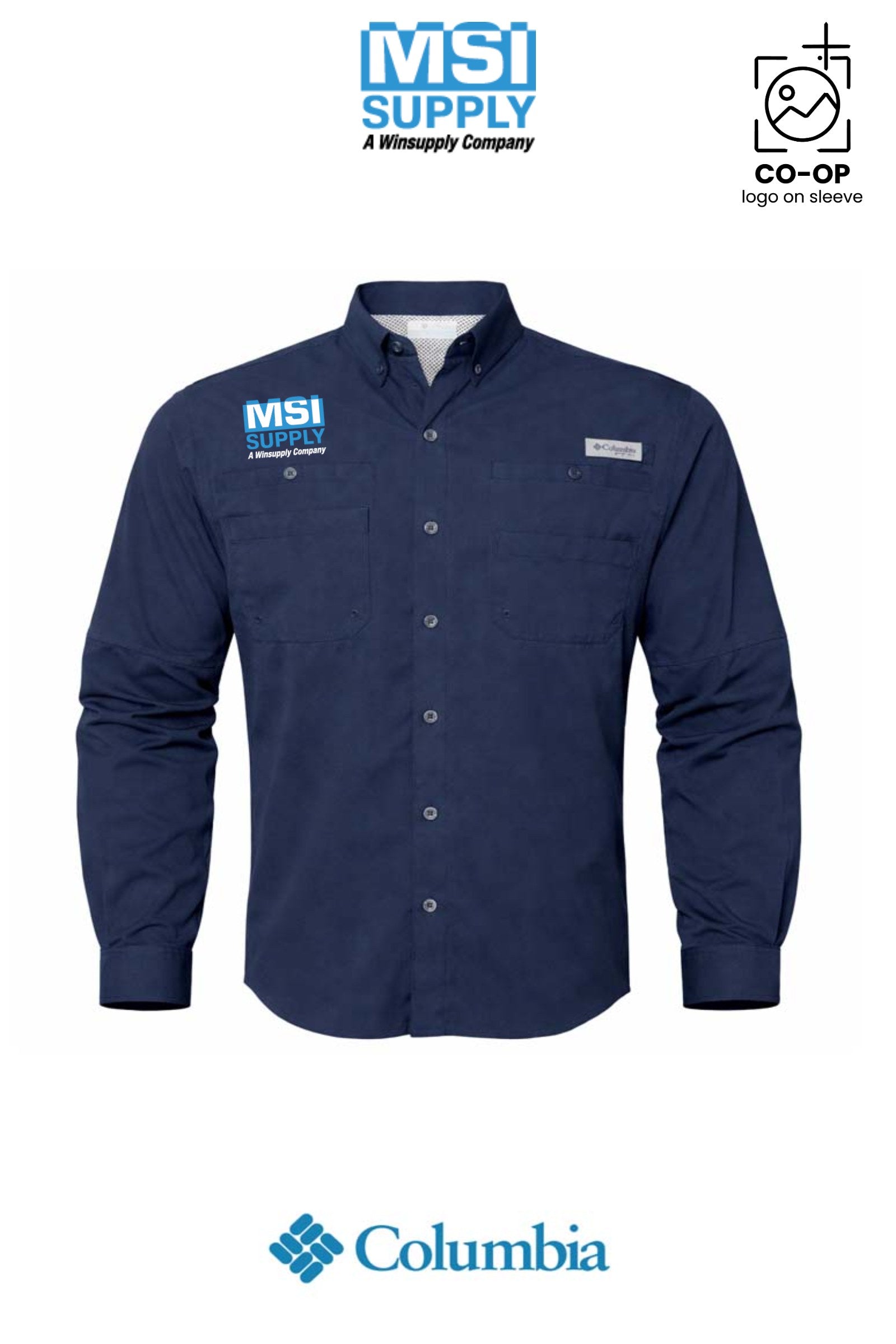 Columbia Mens PFG Tamiami™ II Long Sleeve Shirt - MSI Supply Houston