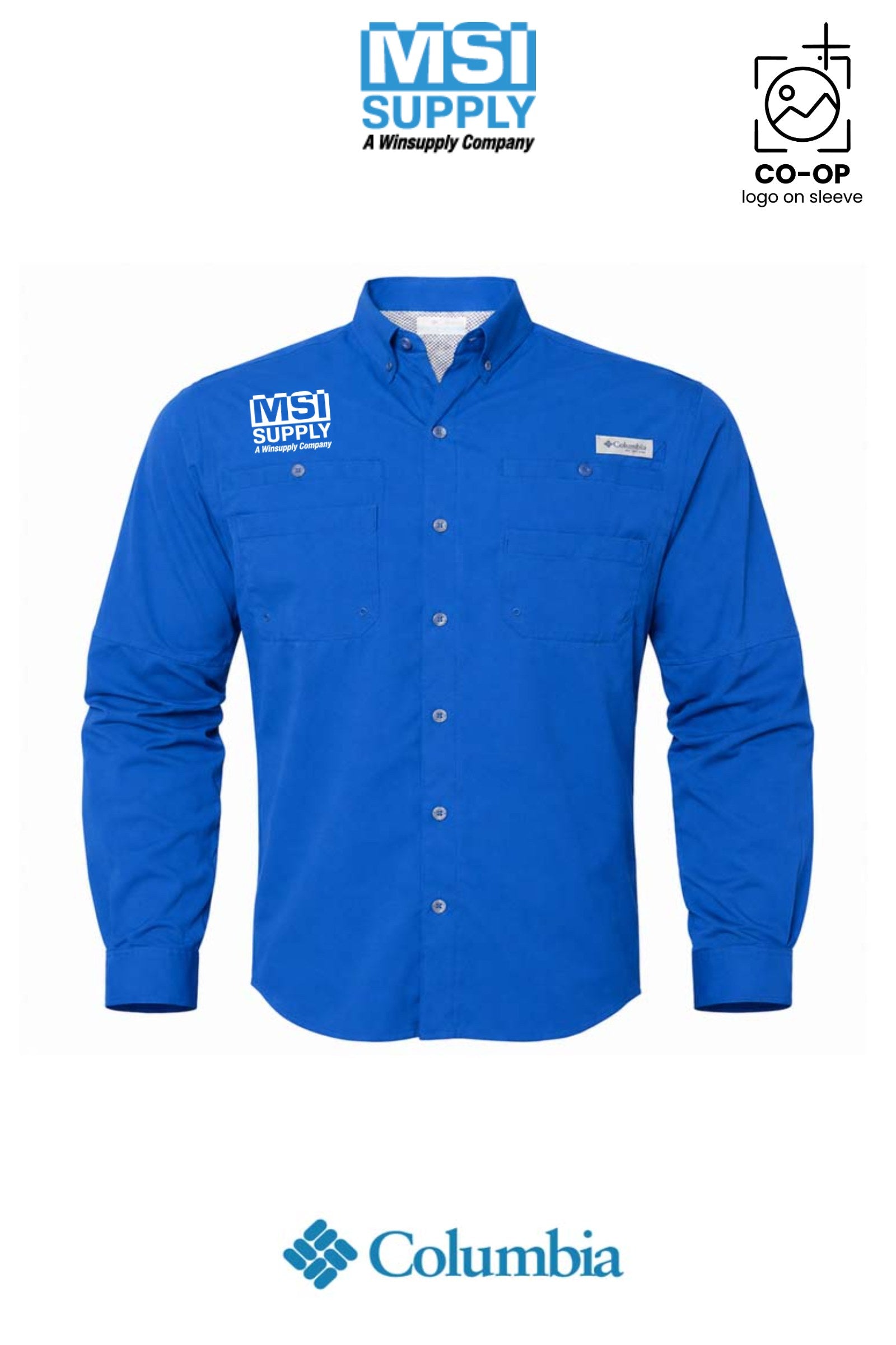 Columbia Mens PFG Tamiami™ II Long Sleeve Shirt - MSI Supply Houston
