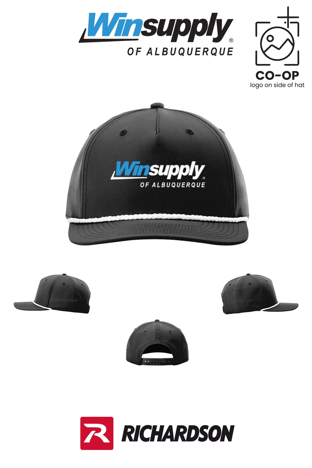 Richardson 258 Five-Panel Classic Rope Cap - Winsupply of Albuquerque