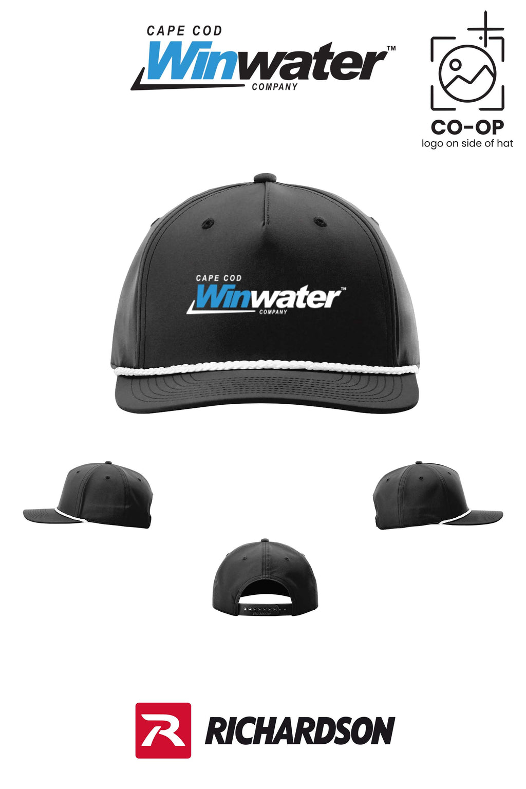 Richardson 258 Five-Panel Classic Rope Cap - Winwater Cape Cod
