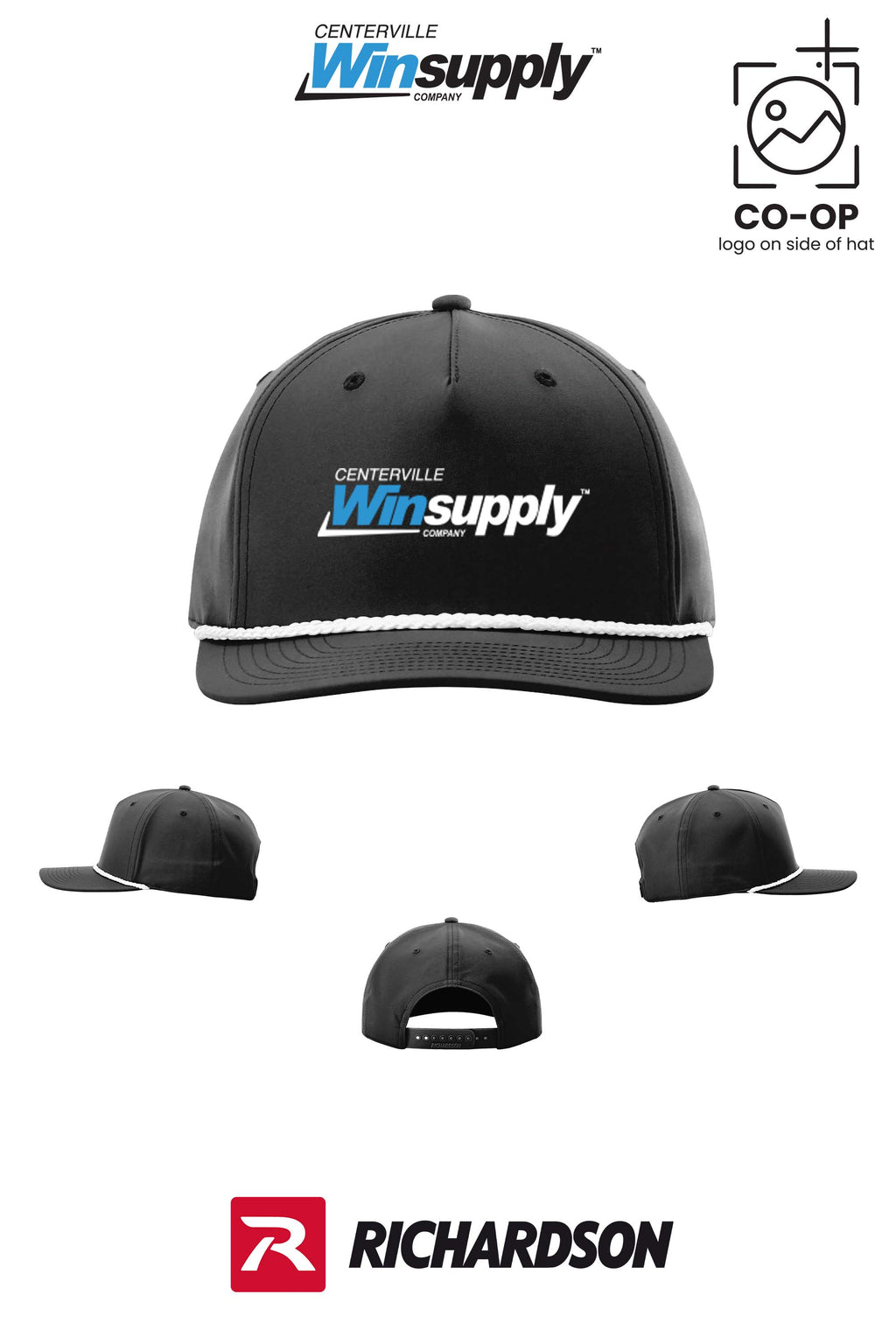 Richardson 258 Five-Panel Classic Rope Cap - Winsupply Centerville OH
