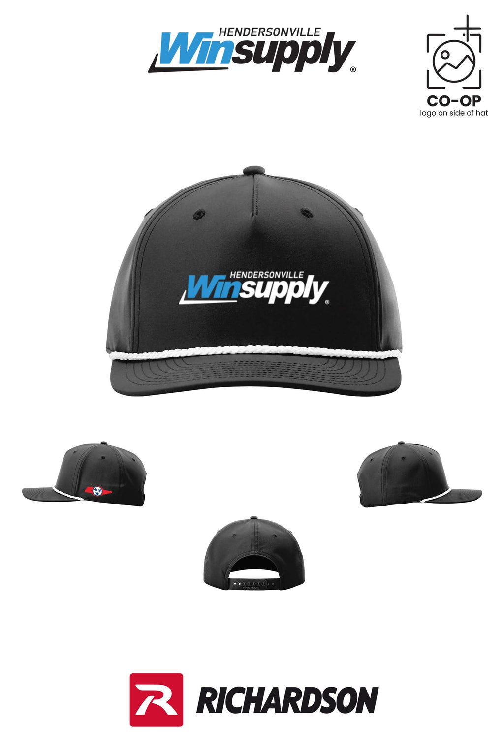 Richardson 258 Five-Panel Classic Rope Cap - Winsupply of Hendersonville